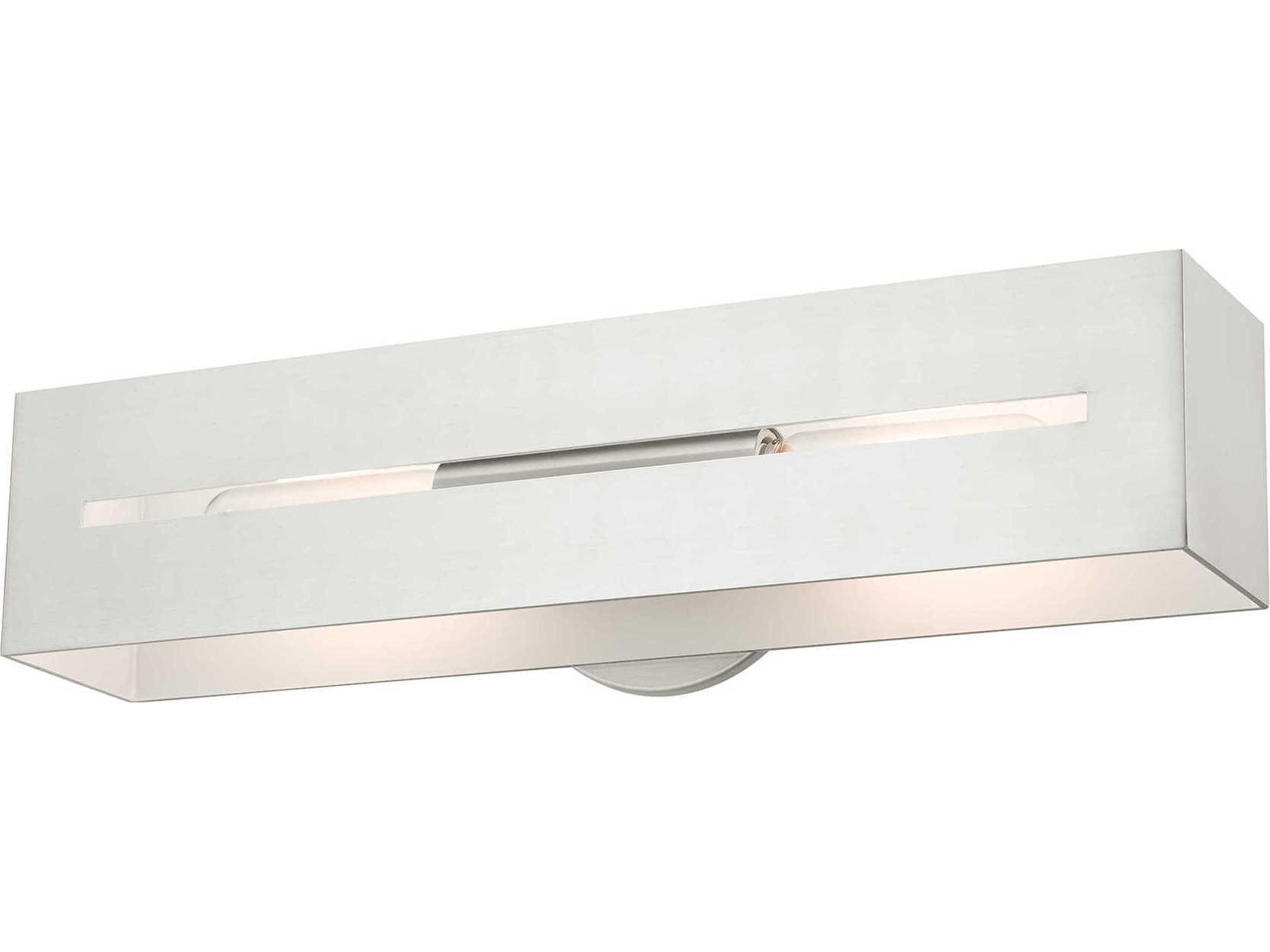 Livex Lighting Soma 2-Light Brushed Nickel Vanity Light
