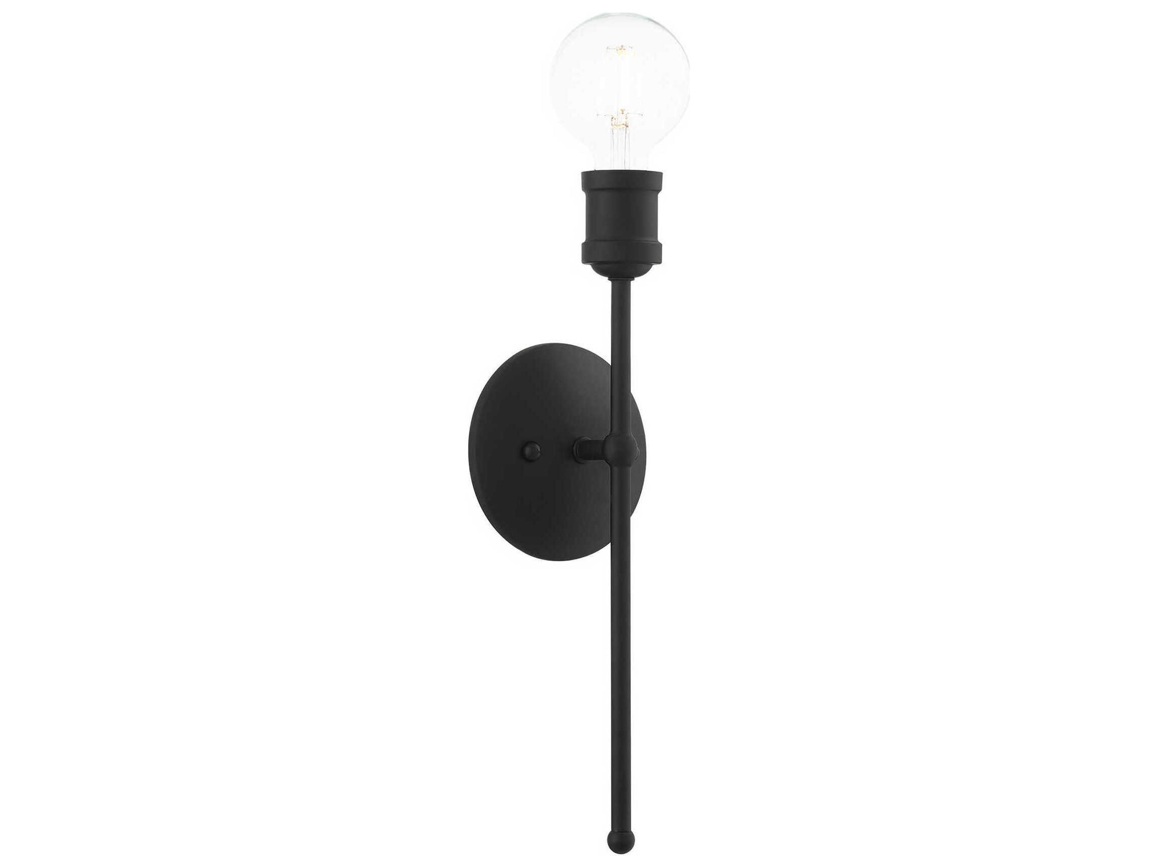 Lansdale 1-Light Black Wall Sconce