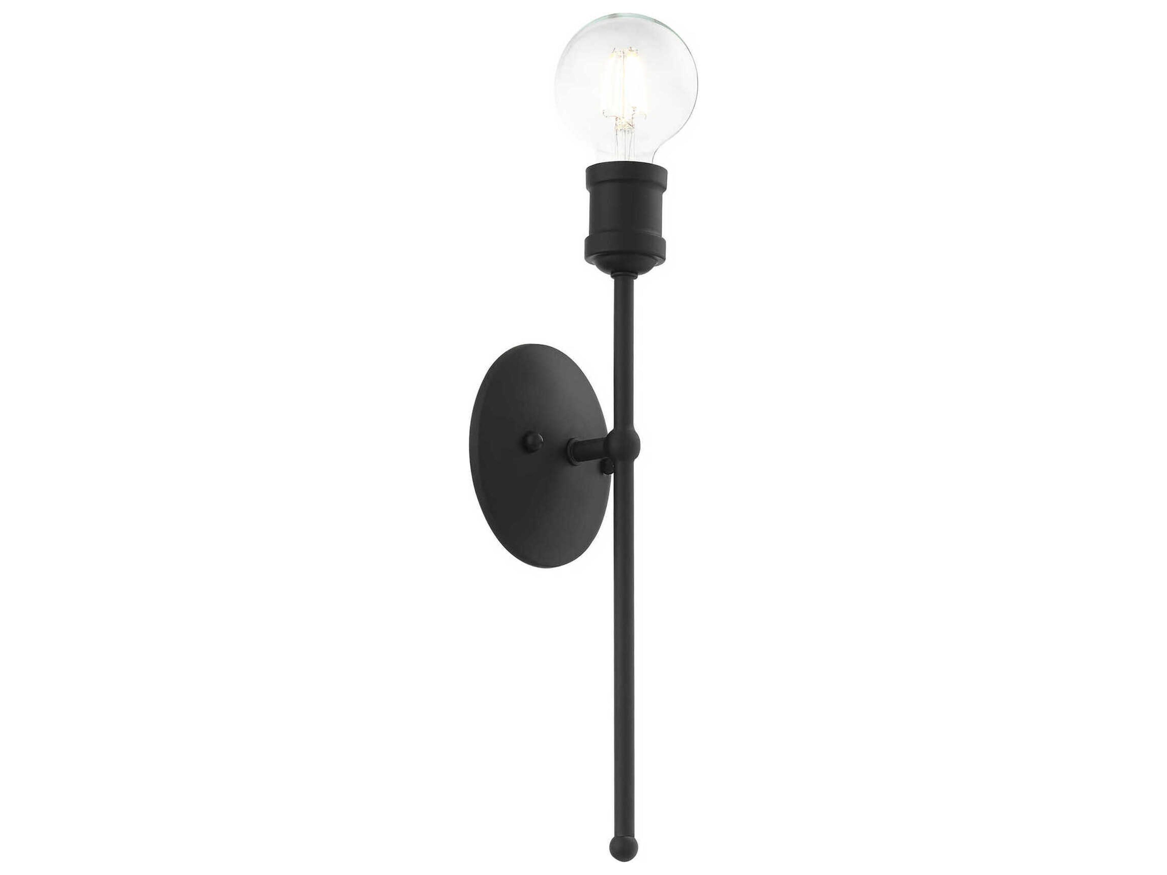 Livex Lighting Lansdale 1-Light Black Wall Sconce