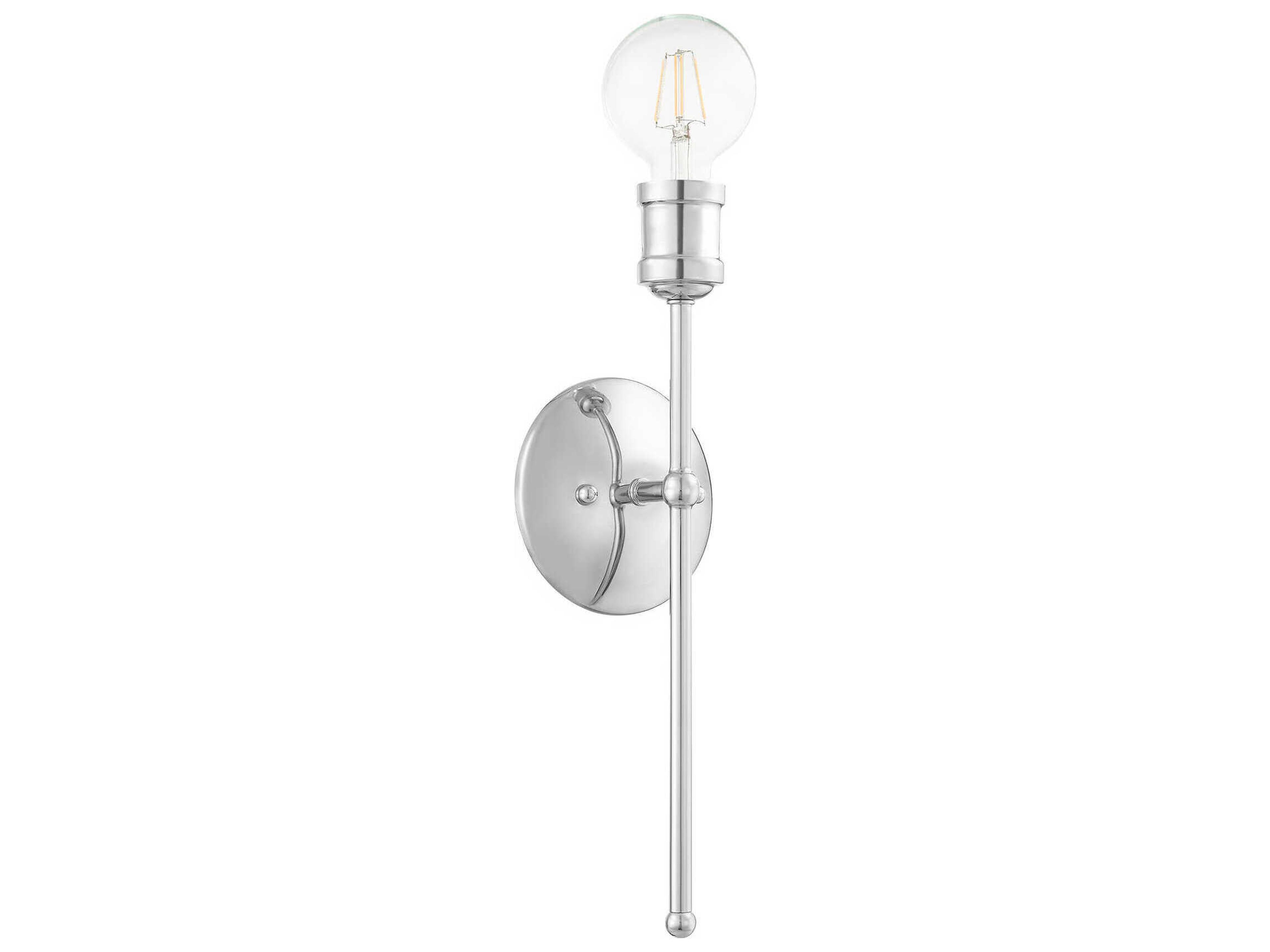 Livex Lighting Lansdale 1-Light Polished Chrome Wall Sconce