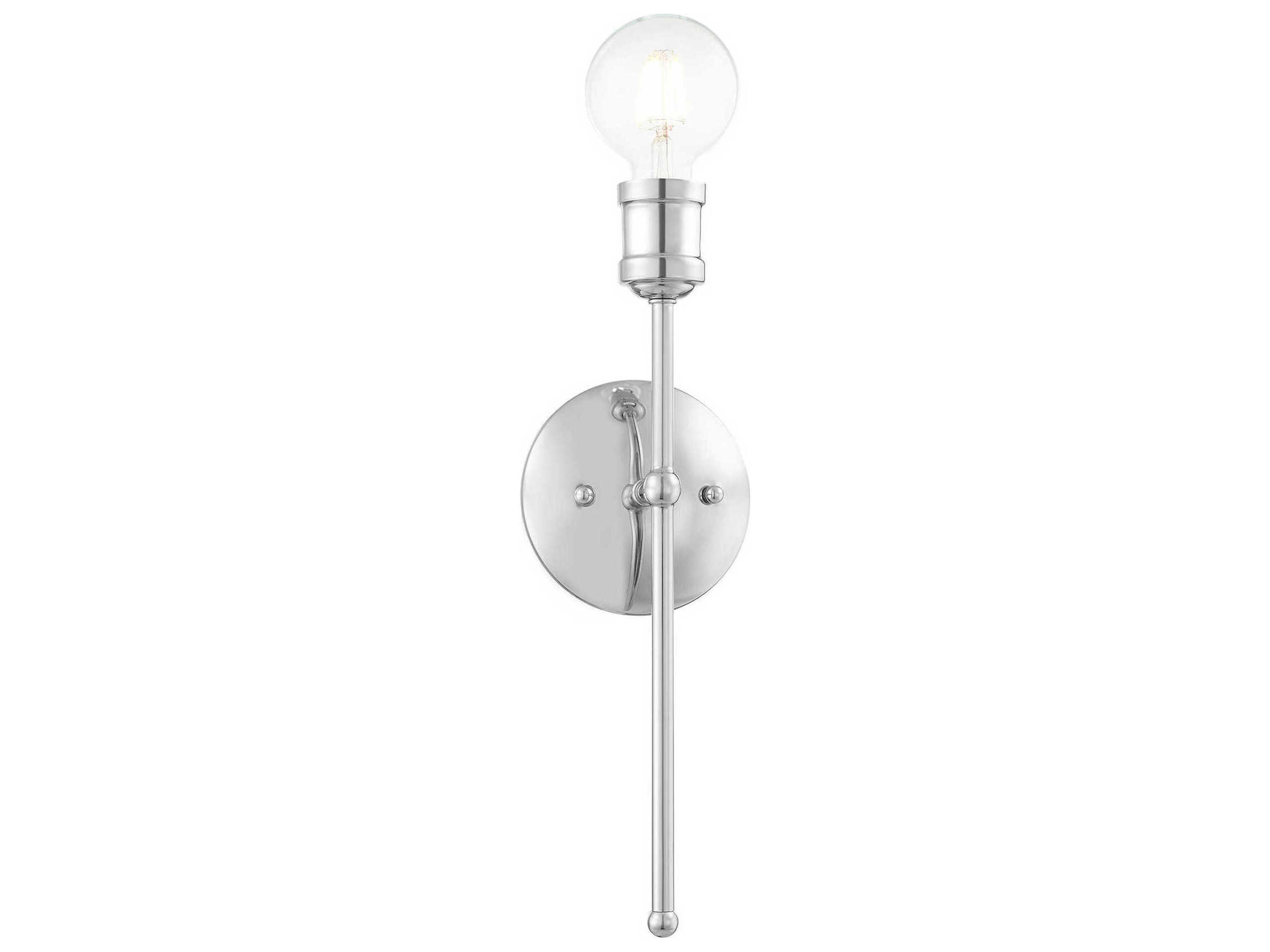 Livex Lighting Lansdale 1-Light Polished Chrome Wall Sconce