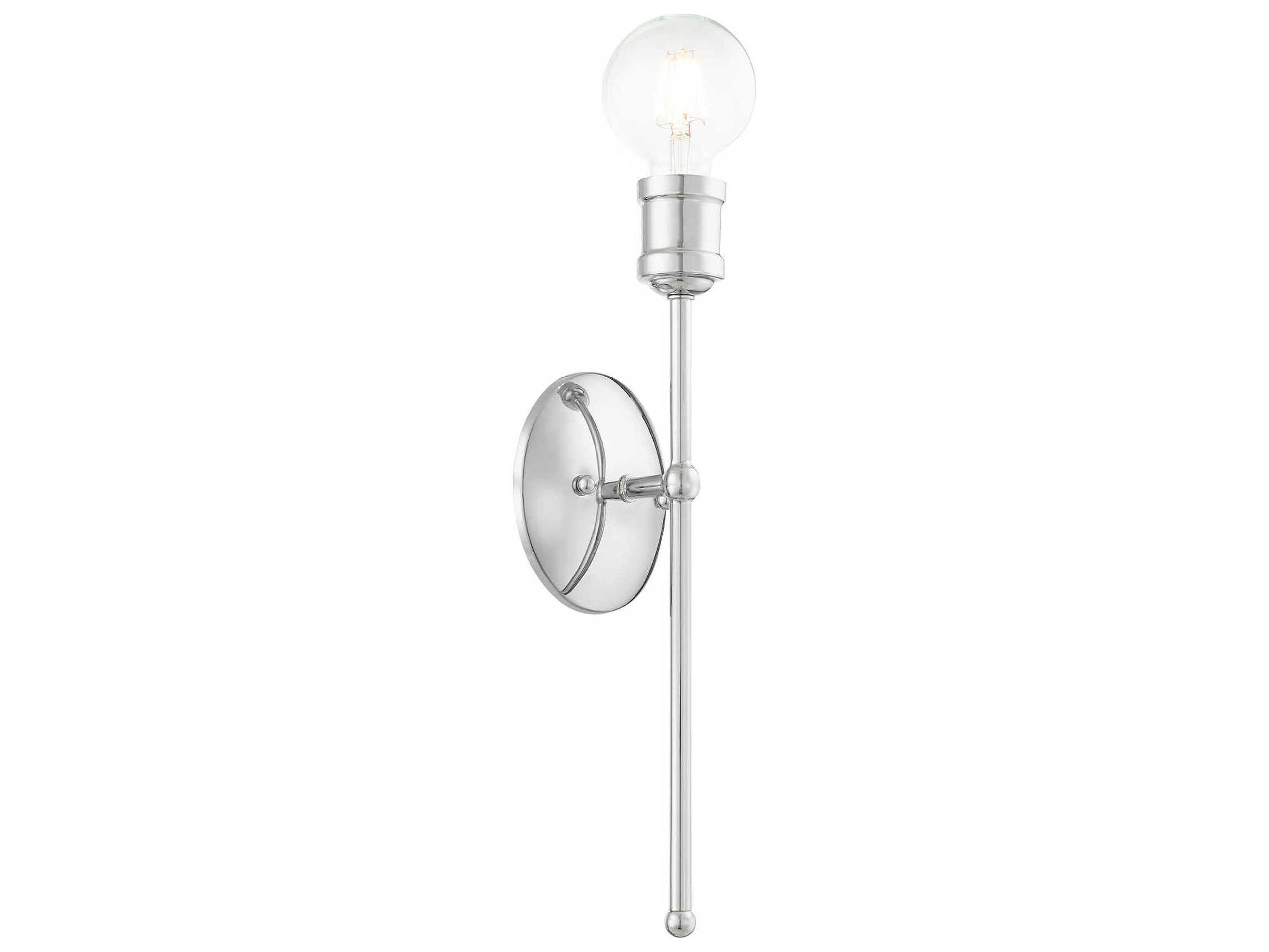 Livex Lighting Lansdale 1-Light Polished Chrome Wall Sconce