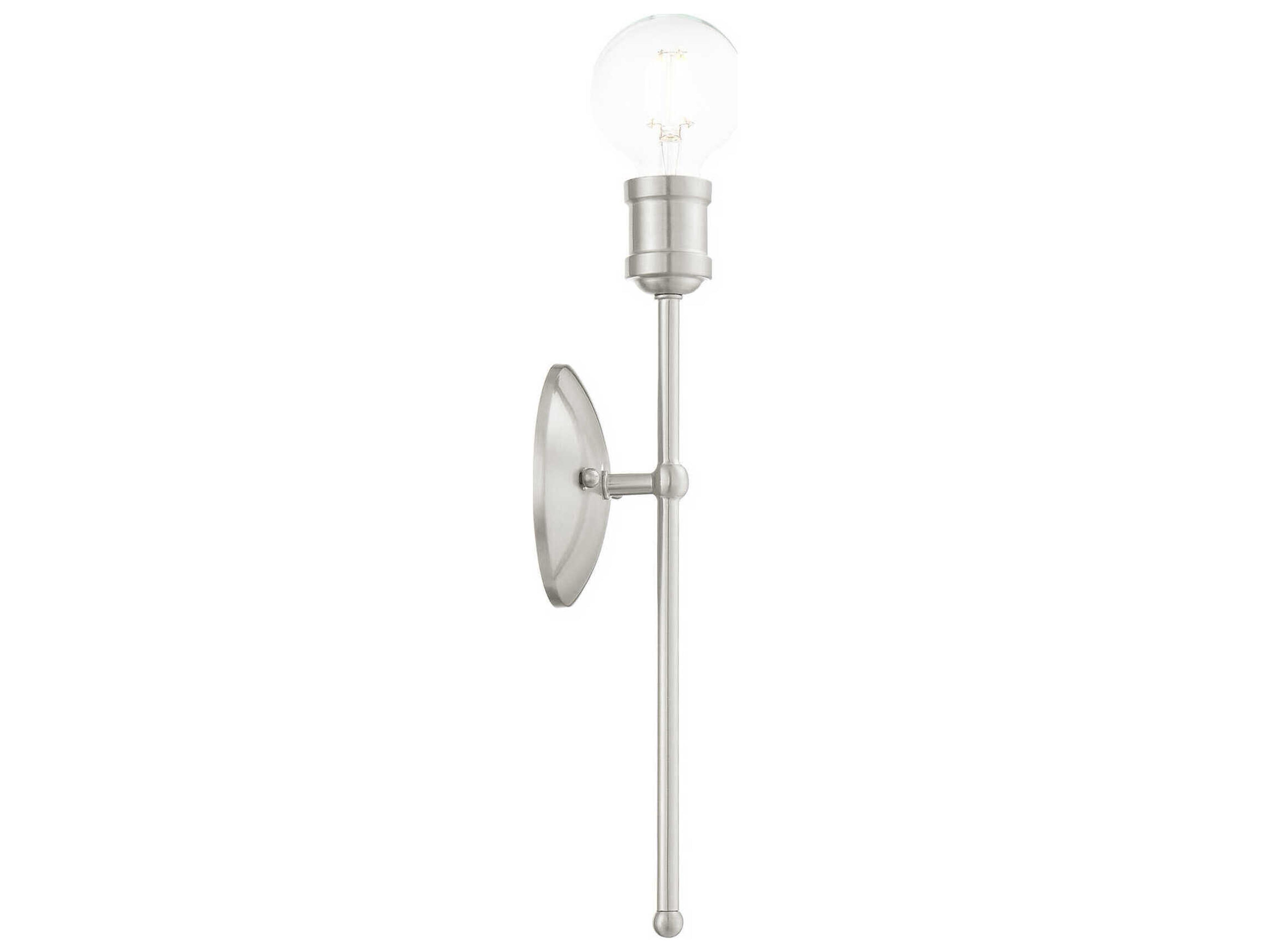 Livex Lighting Lansdale 1-Light Brushed Nickel Wall Sconce