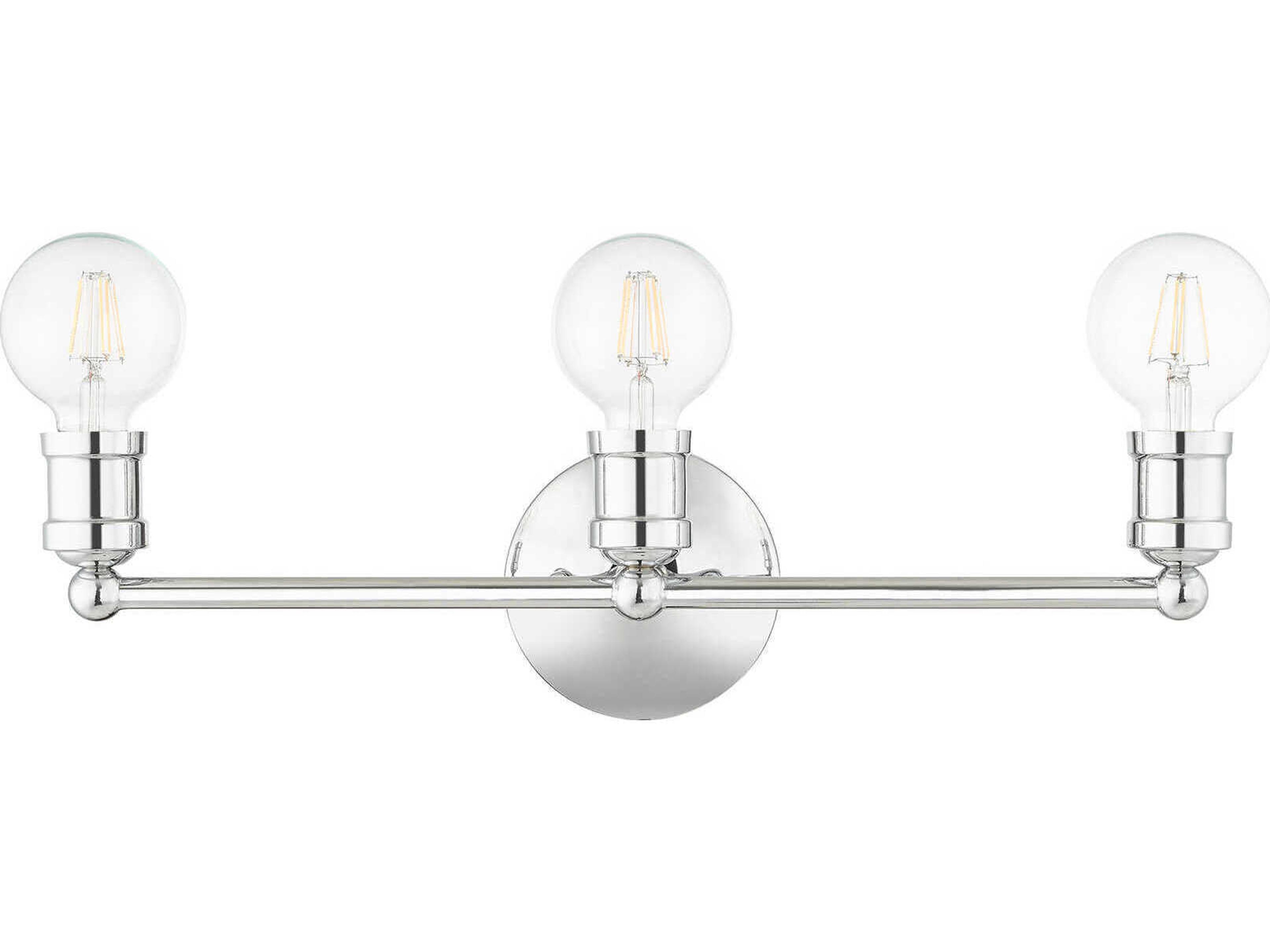 Livex Lighting Lansdale 3-Light Polished Chrome Vanity Light