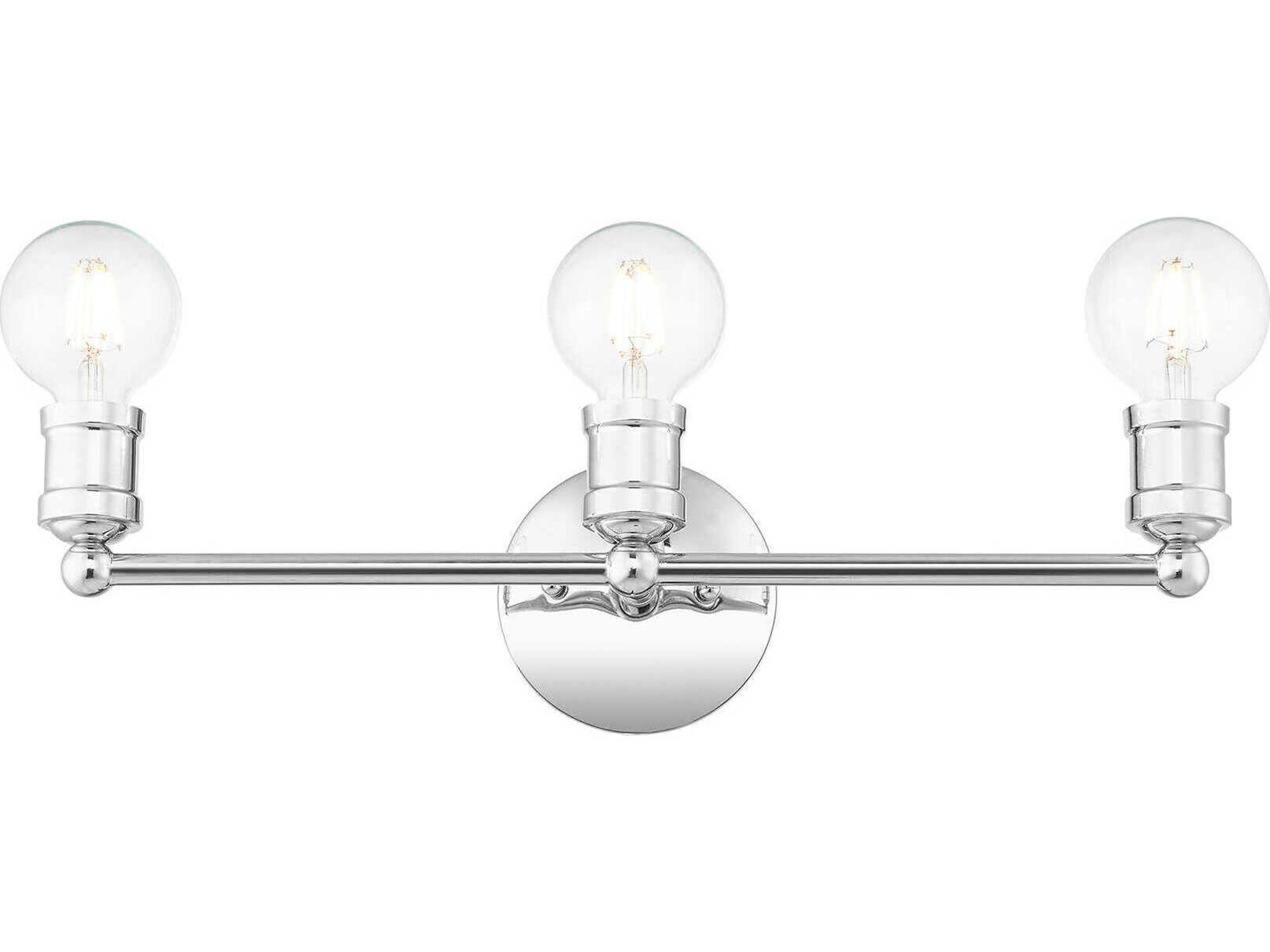 Livex Lighting Lansdale 3-Light Polished Chrome Vanity Light