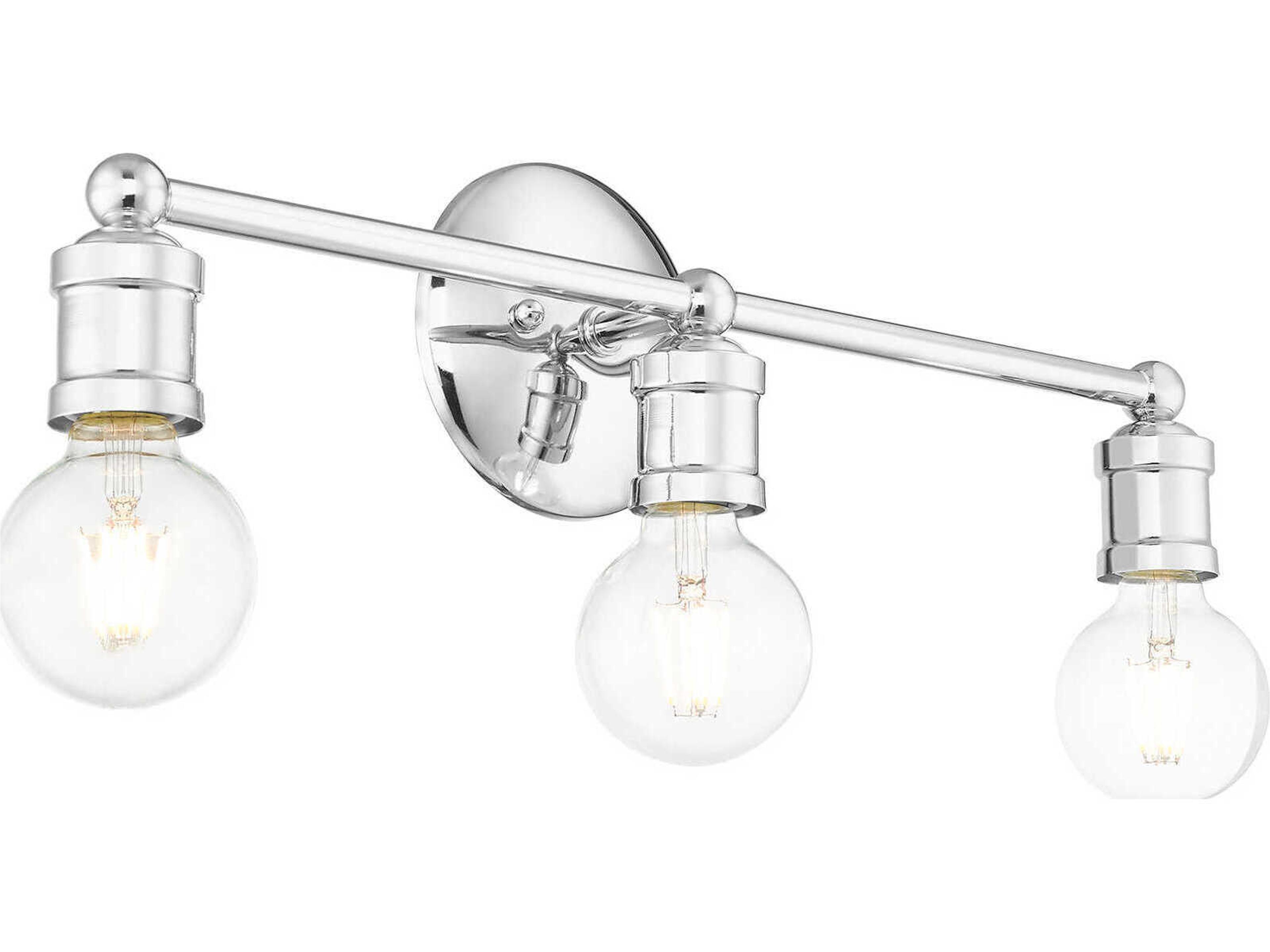 Livex Lighting Lansdale 3-Light Polished Chrome Vanity Light