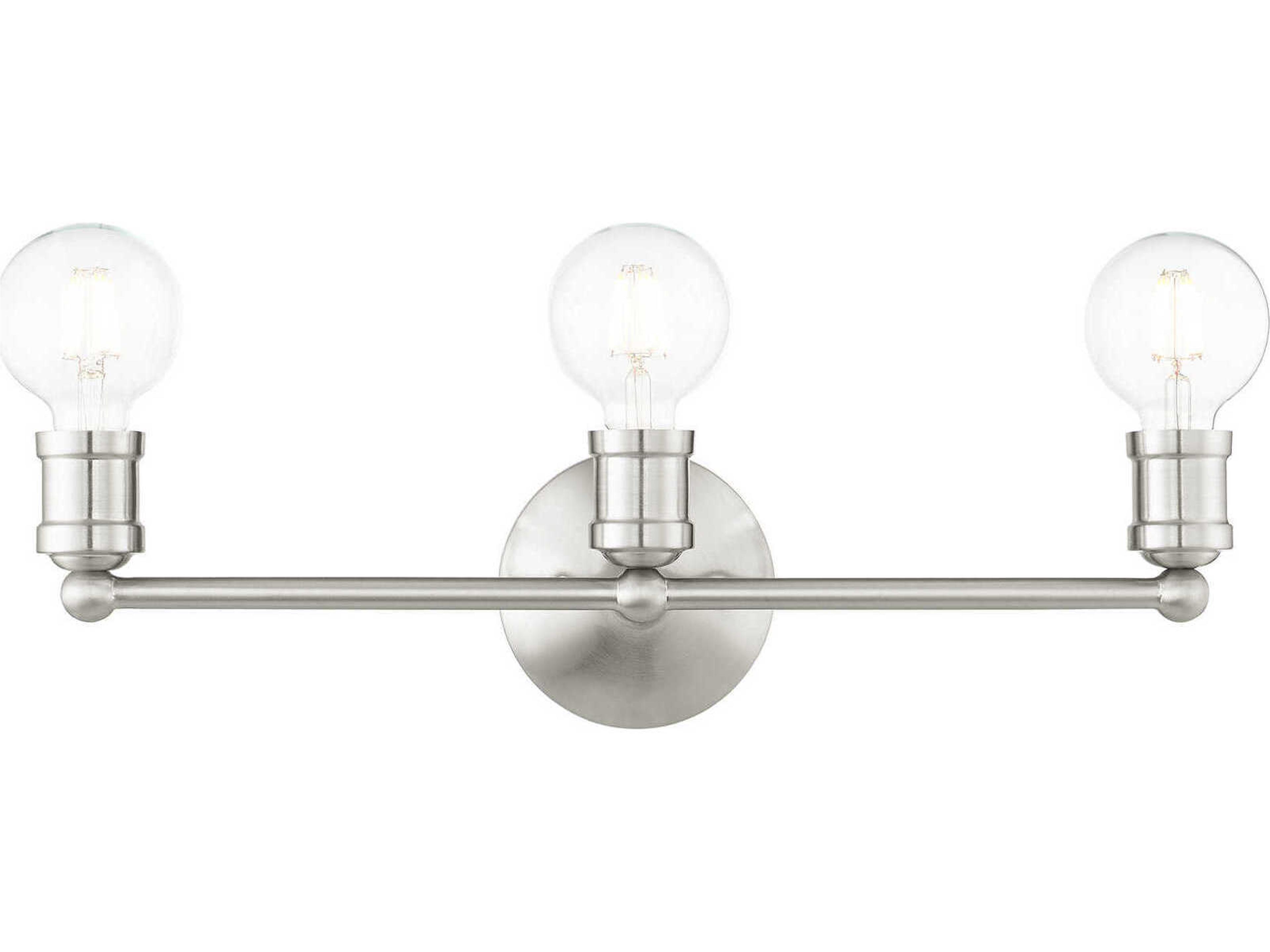 Lansdale 3-Light Brushed Nickel Vanity Light