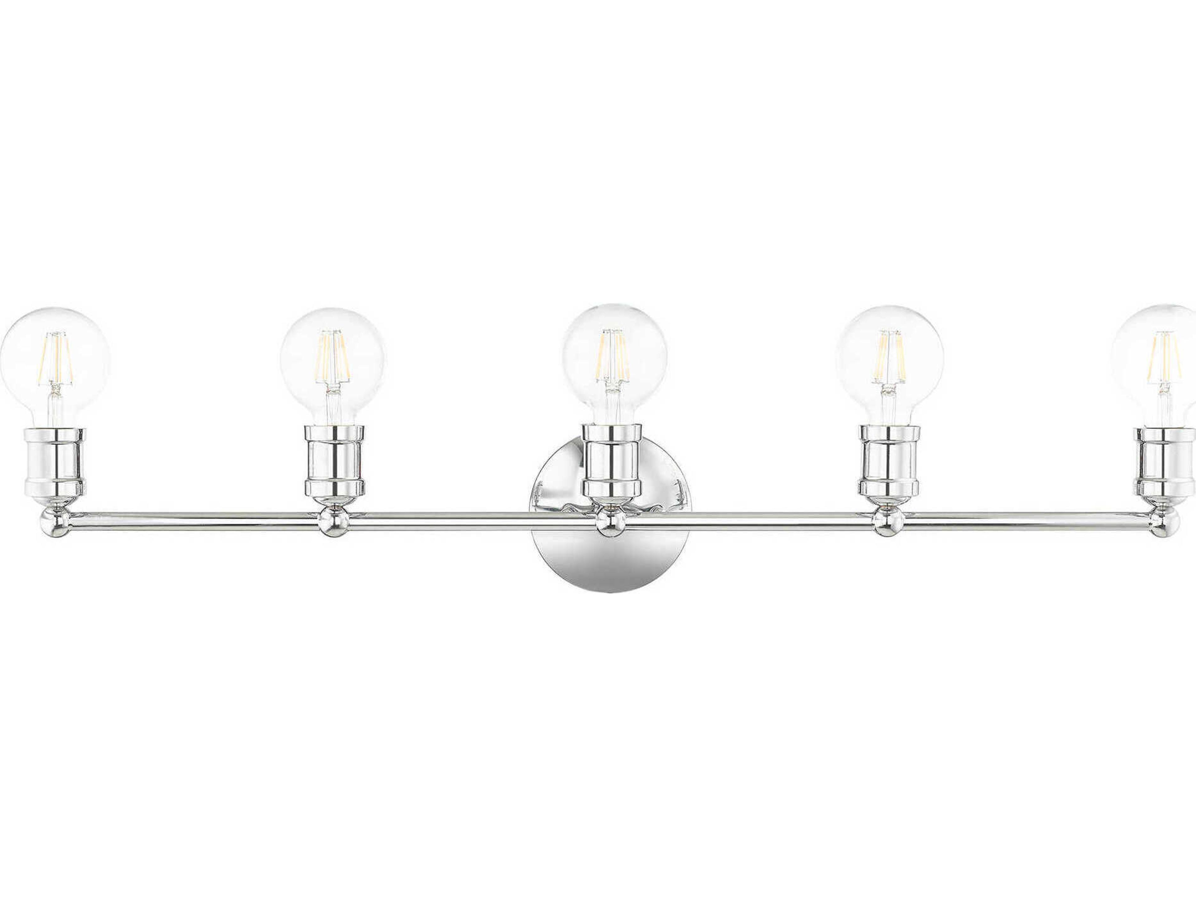 Livex Lighting Lansdale 5-Light Polished Chrome Vanity Light