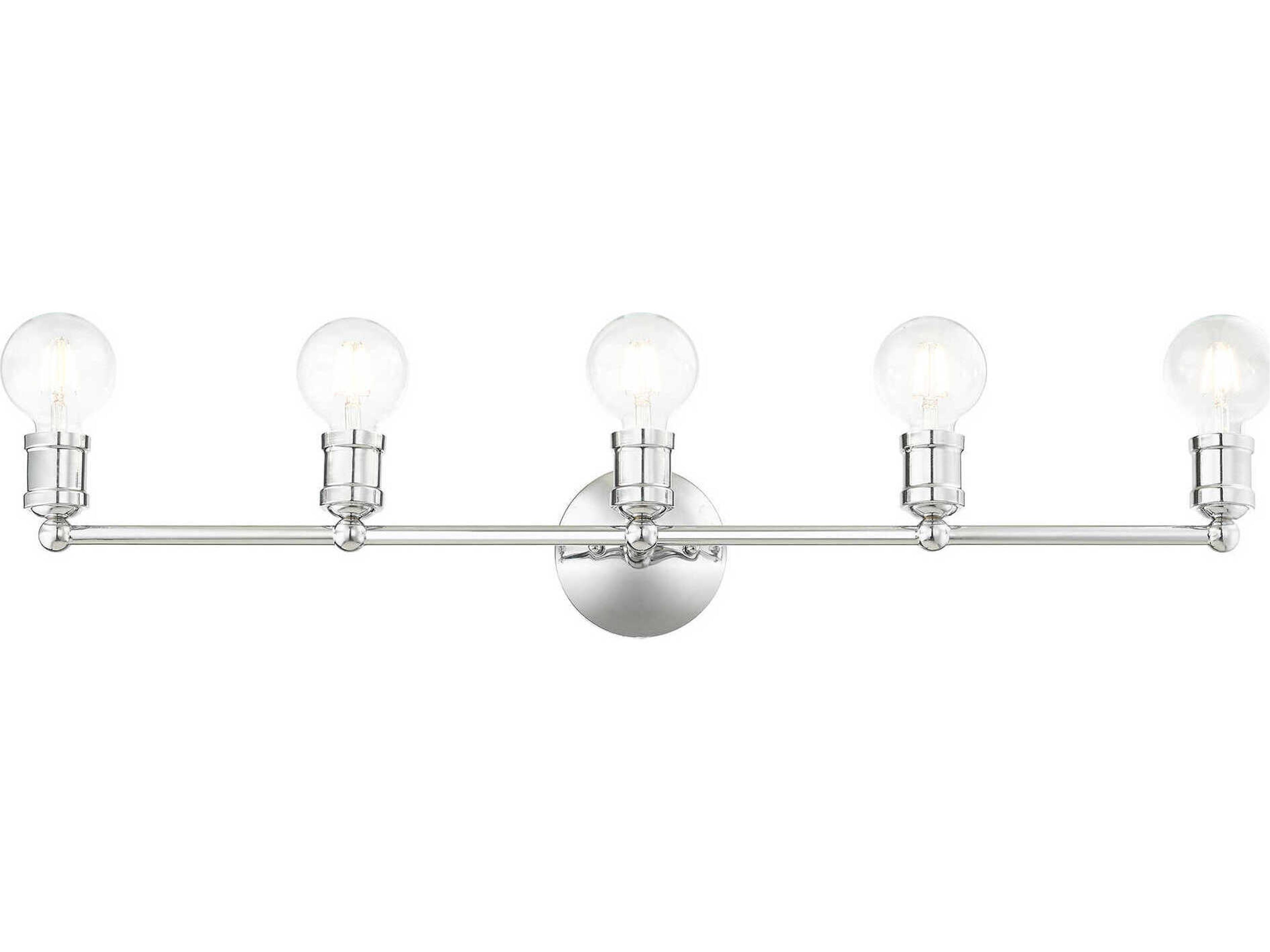Livex Lighting Lansdale 5-Light Polished Chrome Vanity Light