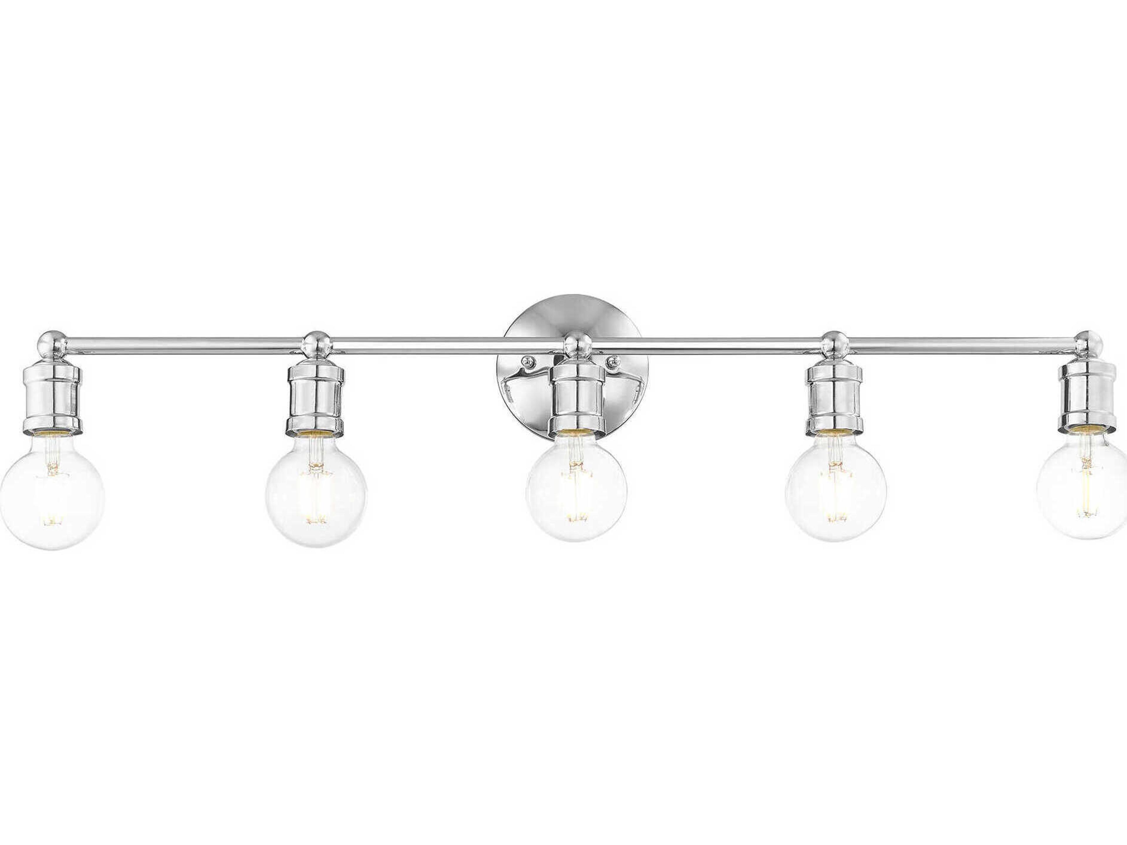 Livex Lighting Lansdale 5-Light Polished Chrome Vanity Light