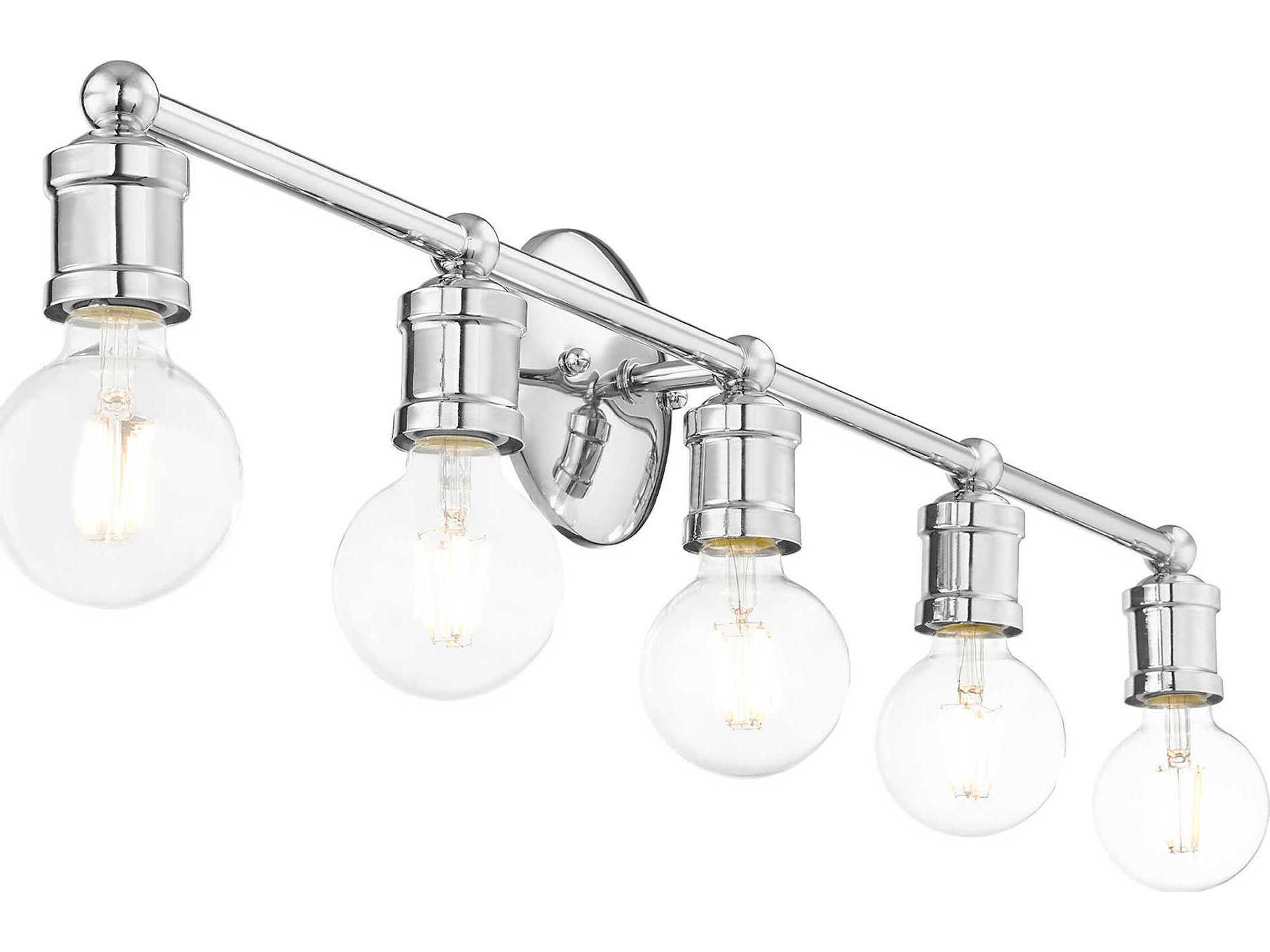 Livex Lighting Lansdale 5-Light Polished Chrome Vanity Light