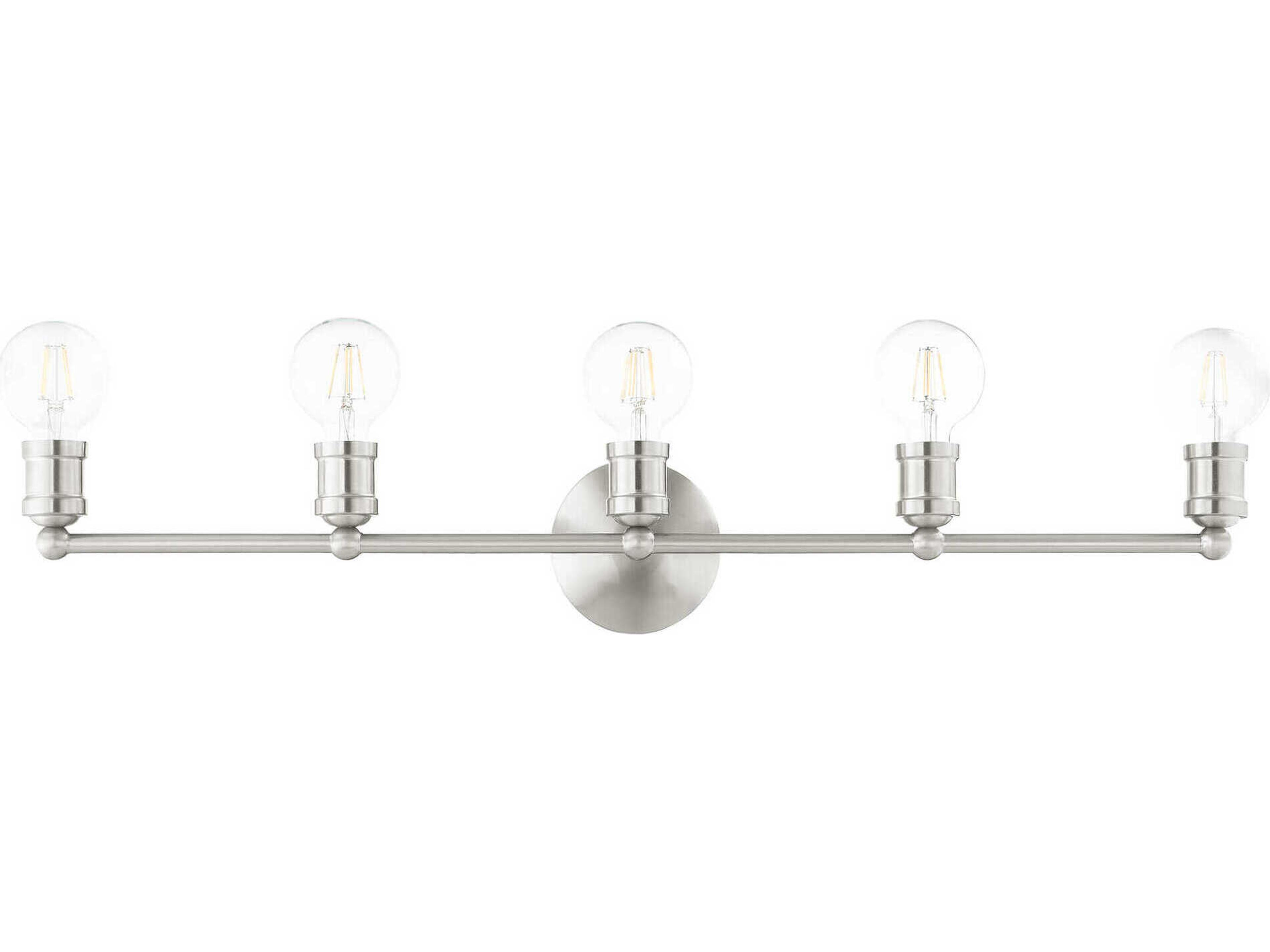 Livex Lighting Lansdale 5-Light Brushed Nickel Vanity Light