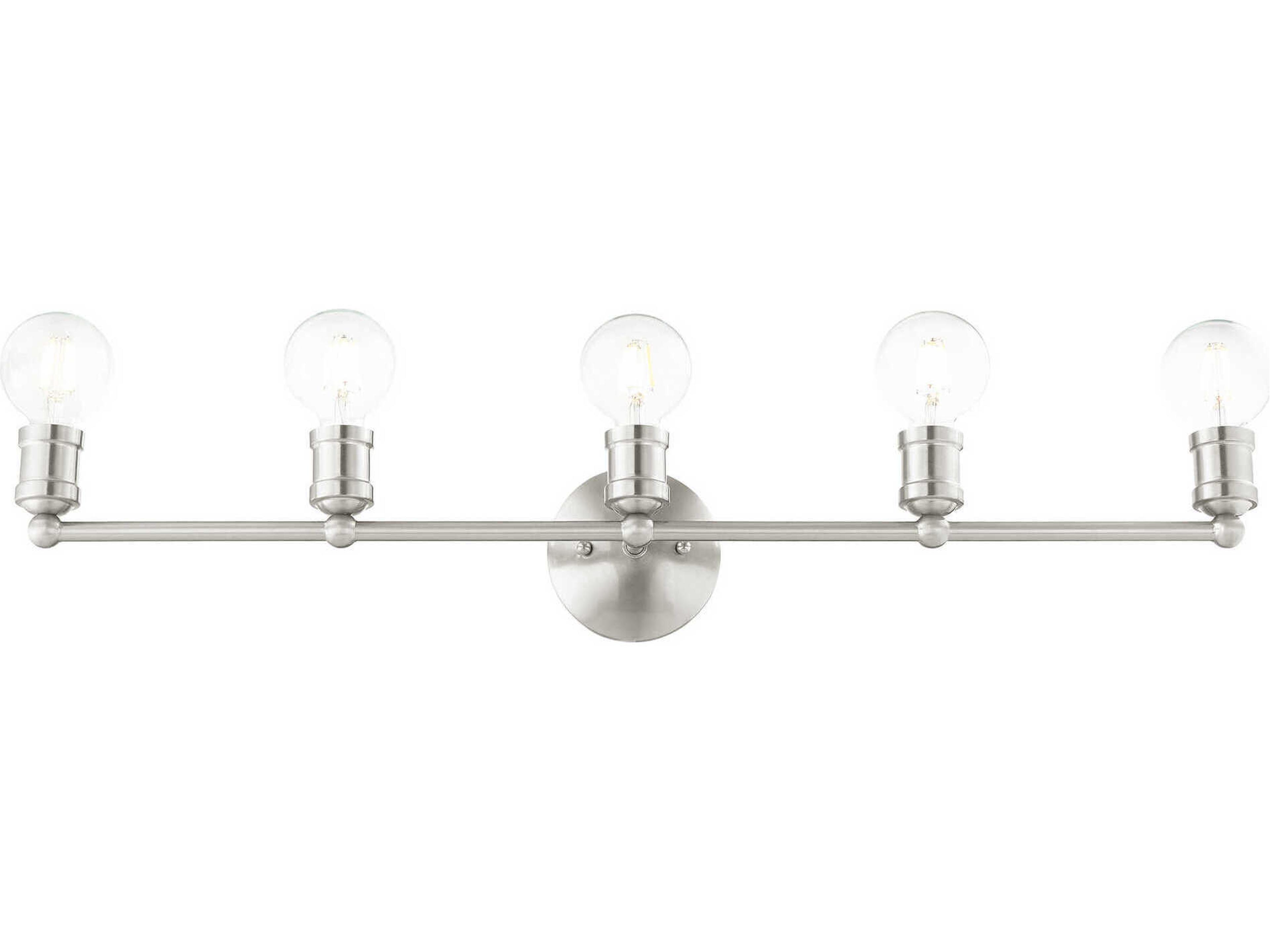Livex Lighting Lansdale 5-Light Brushed Nickel Vanity Light