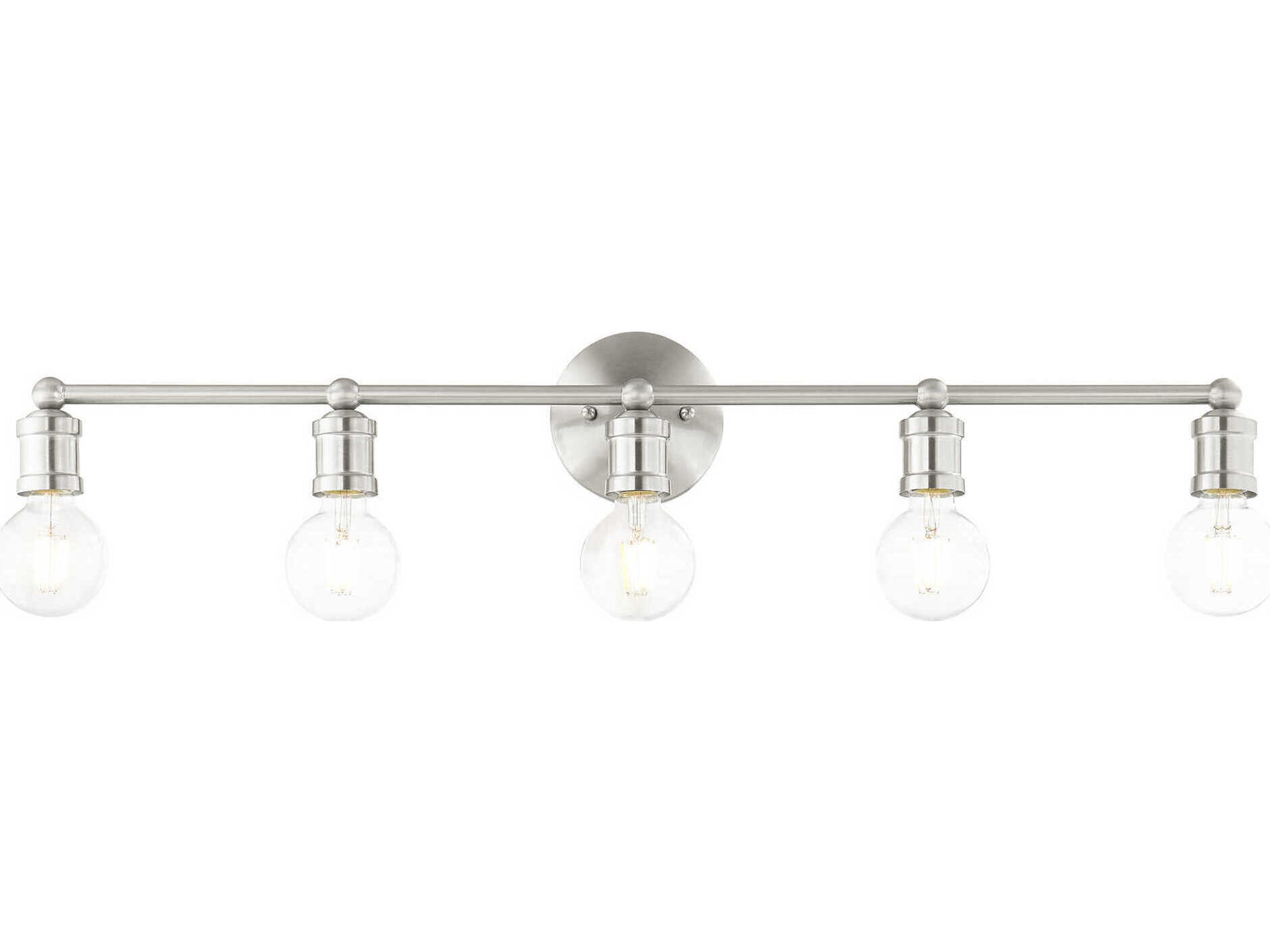 Livex Lighting Lansdale 5-Light Brushed Nickel Vanity Light