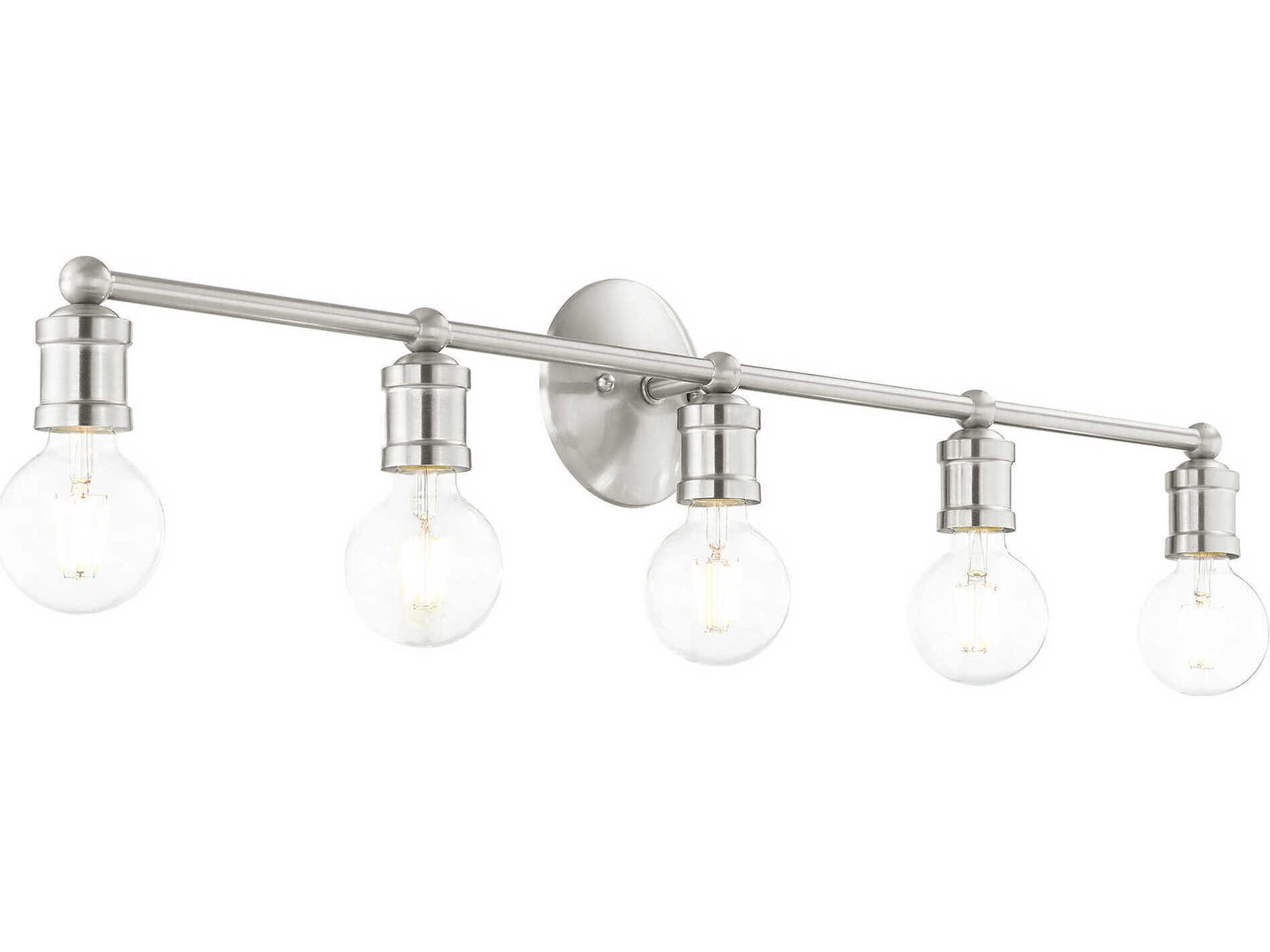 Livex Lighting Lansdale 5-Light Brushed Nickel Vanity Light