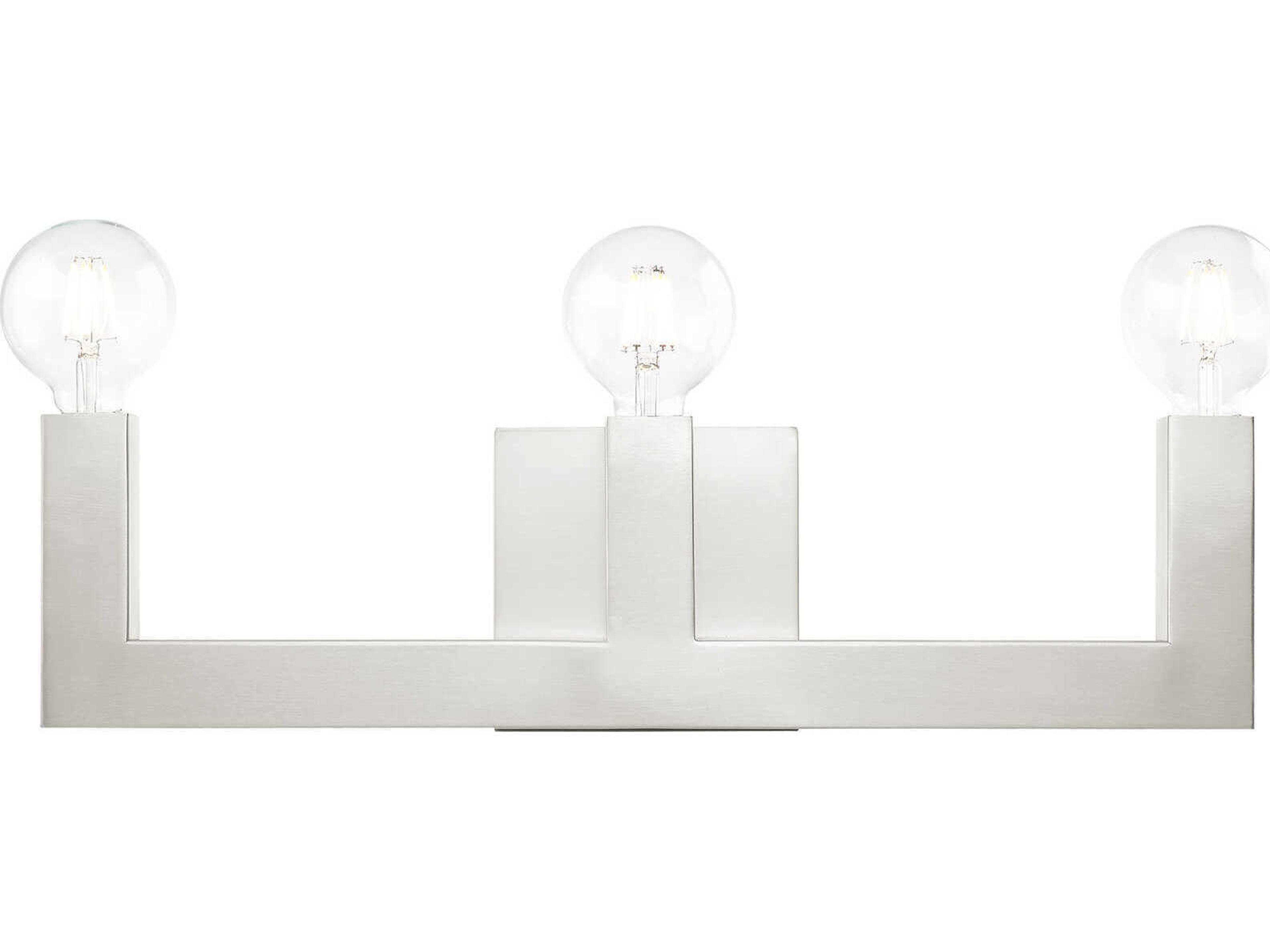 Solna 3-Light Brushed Nickel Vanity Light