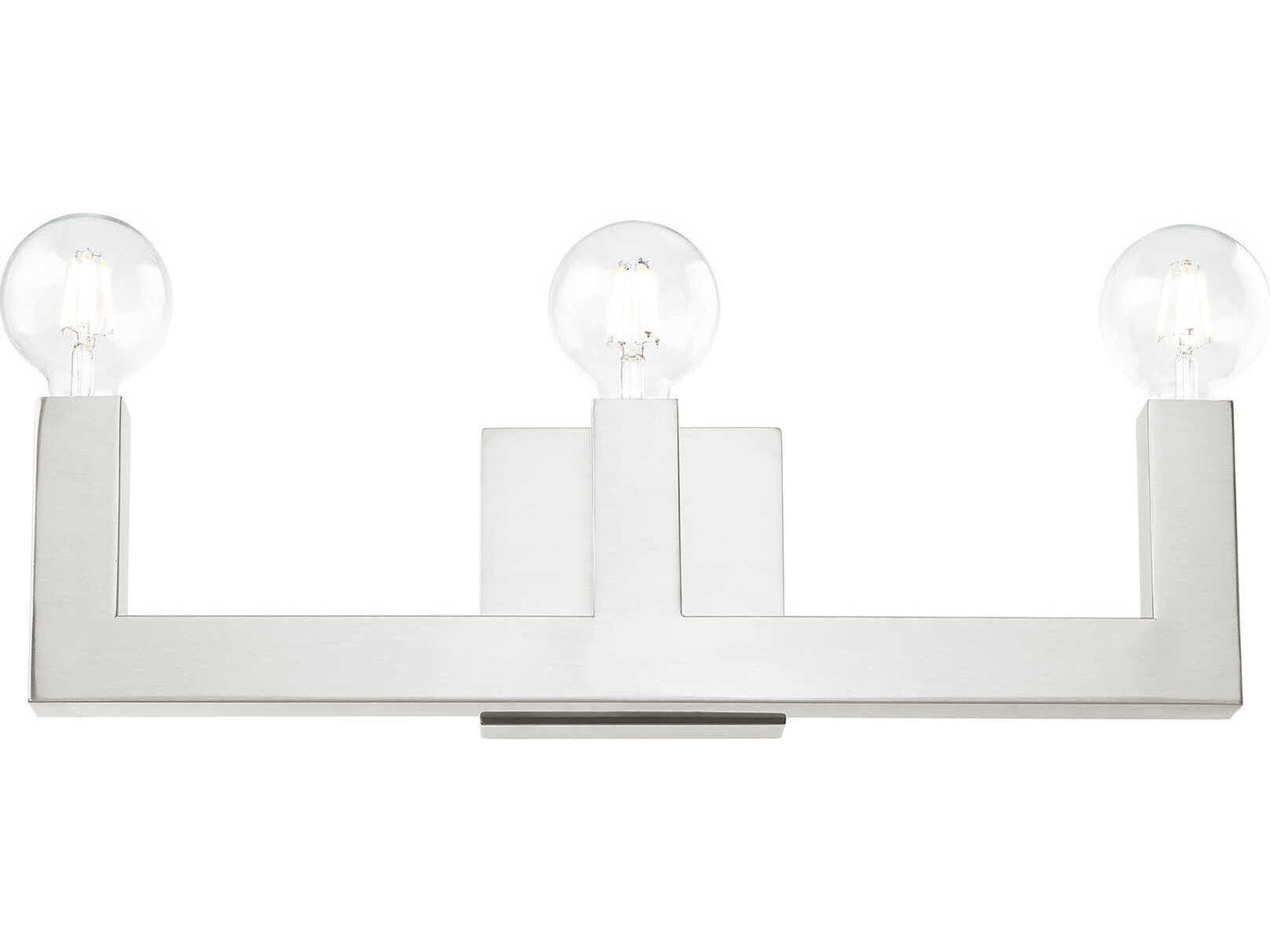 Livex Lighting Solna 3-Light Brushed Nickel Vanity Light