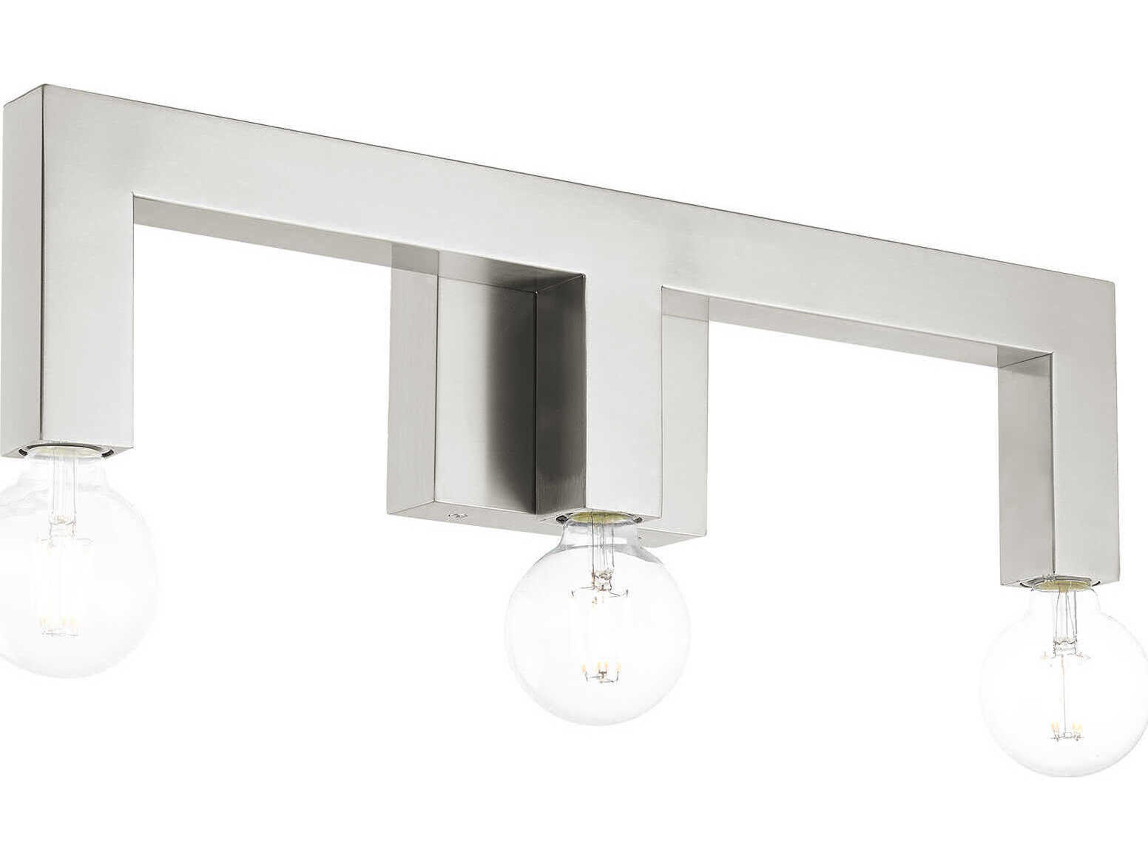 Livex Lighting Solna 3-Light Brushed Nickel Vanity Light