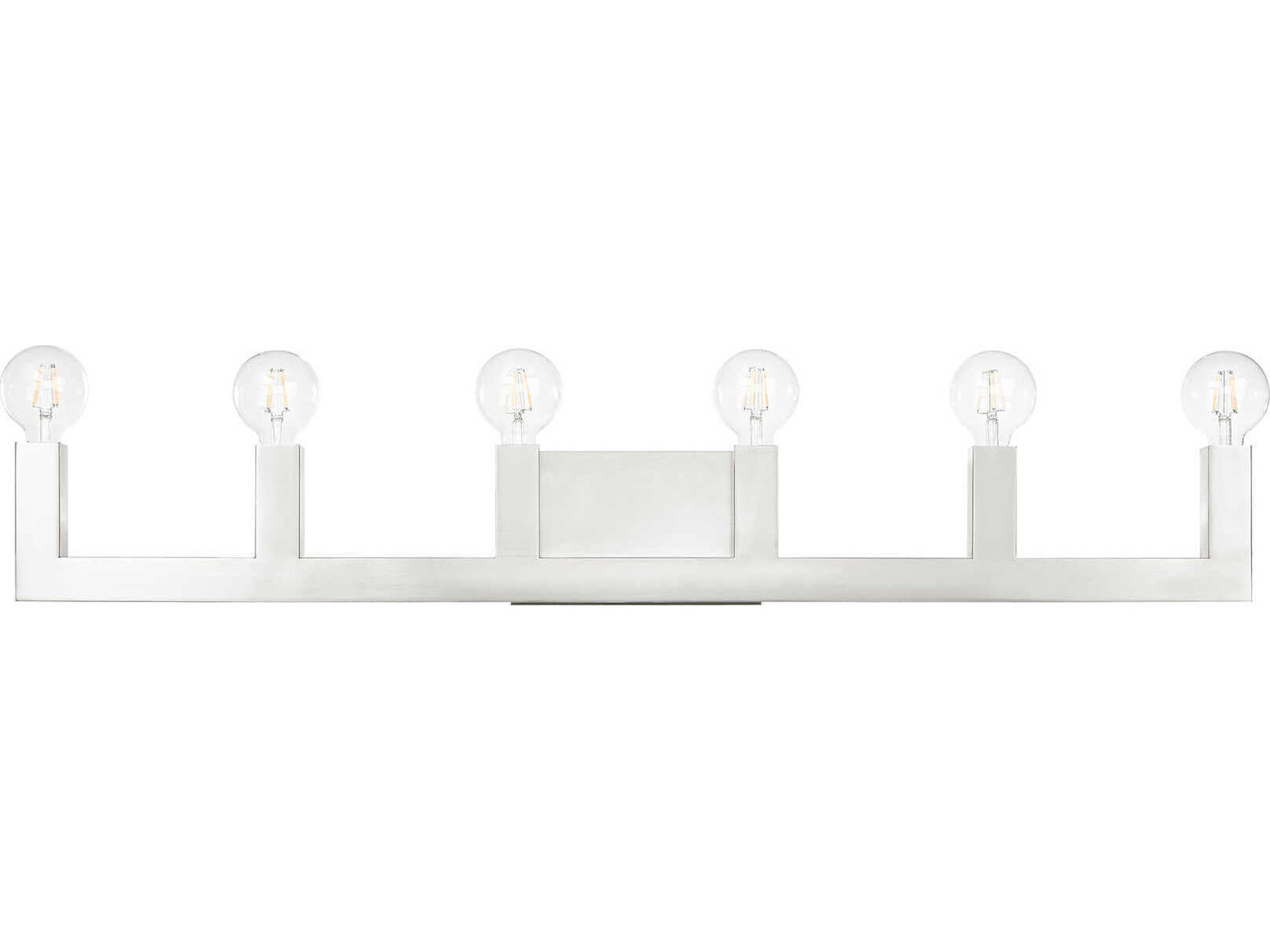 Livex Lighting Solna 6-Light Brushed Nickel Vanity Light