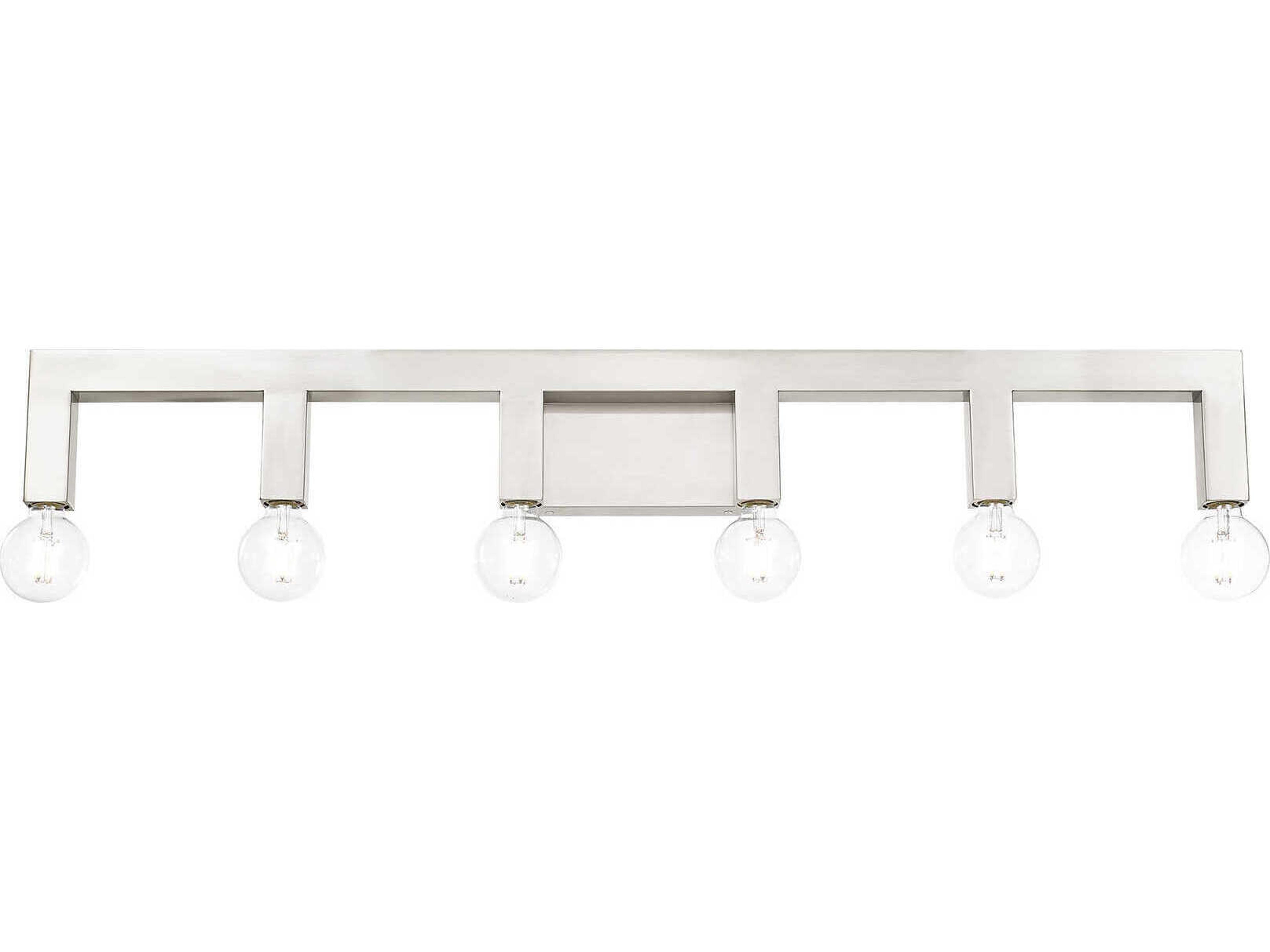 Livex Lighting Solna 6-Light Brushed Nickel Vanity Light