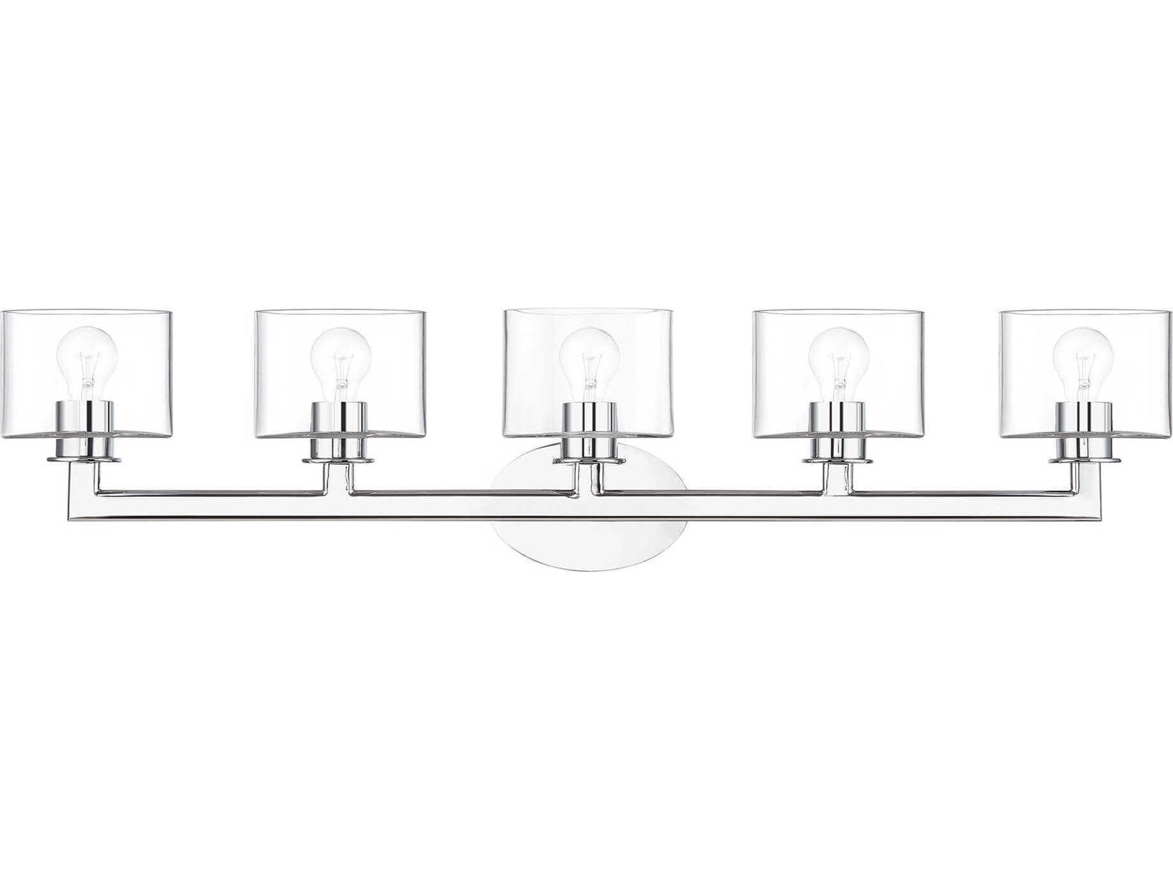 Bernardino 5-Light Polished Chrome Vanity Light