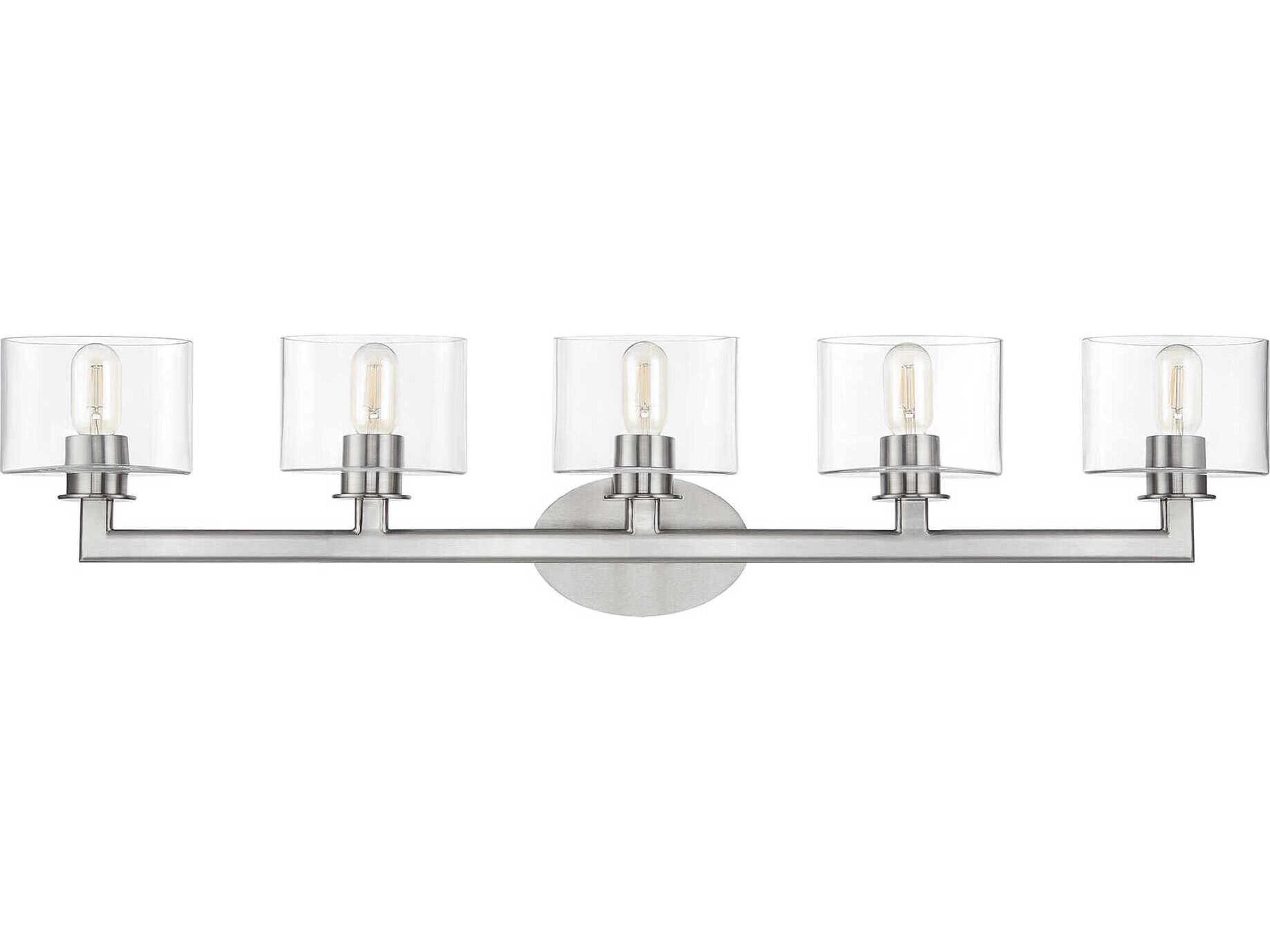 Bernardino 5-Light Brushed Nickel Vanity Light