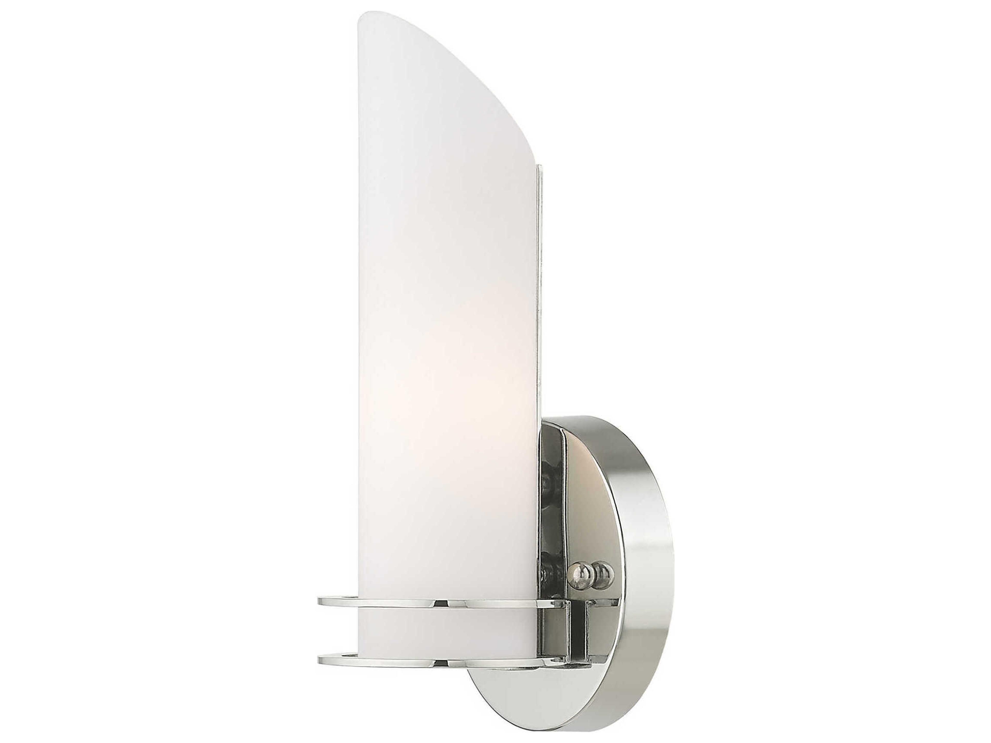 Pelham 1-Light Polished Chrome Glass Wall Sconce