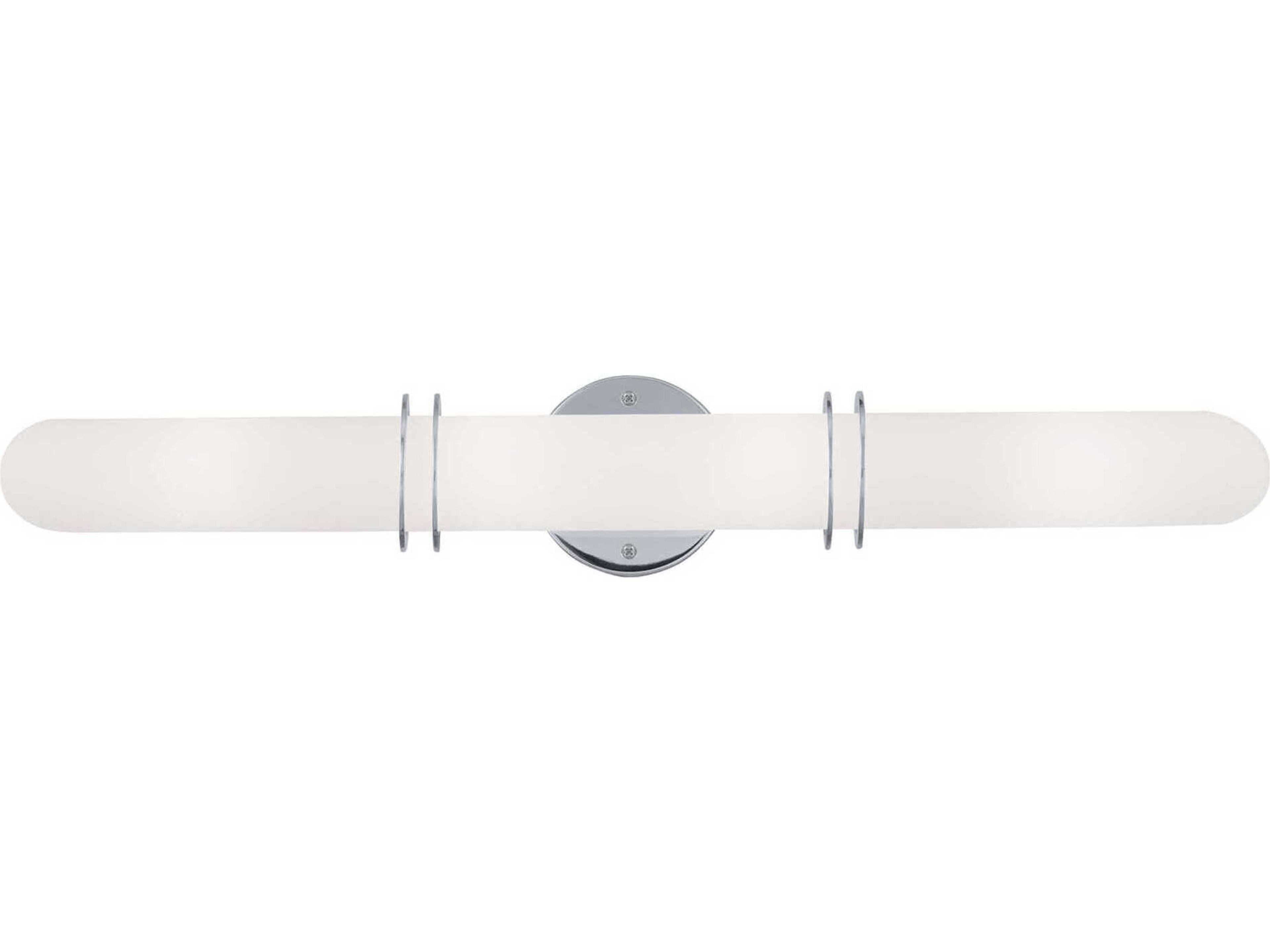 Pelham 4-Light Polished Chrome Glass Vanity Light