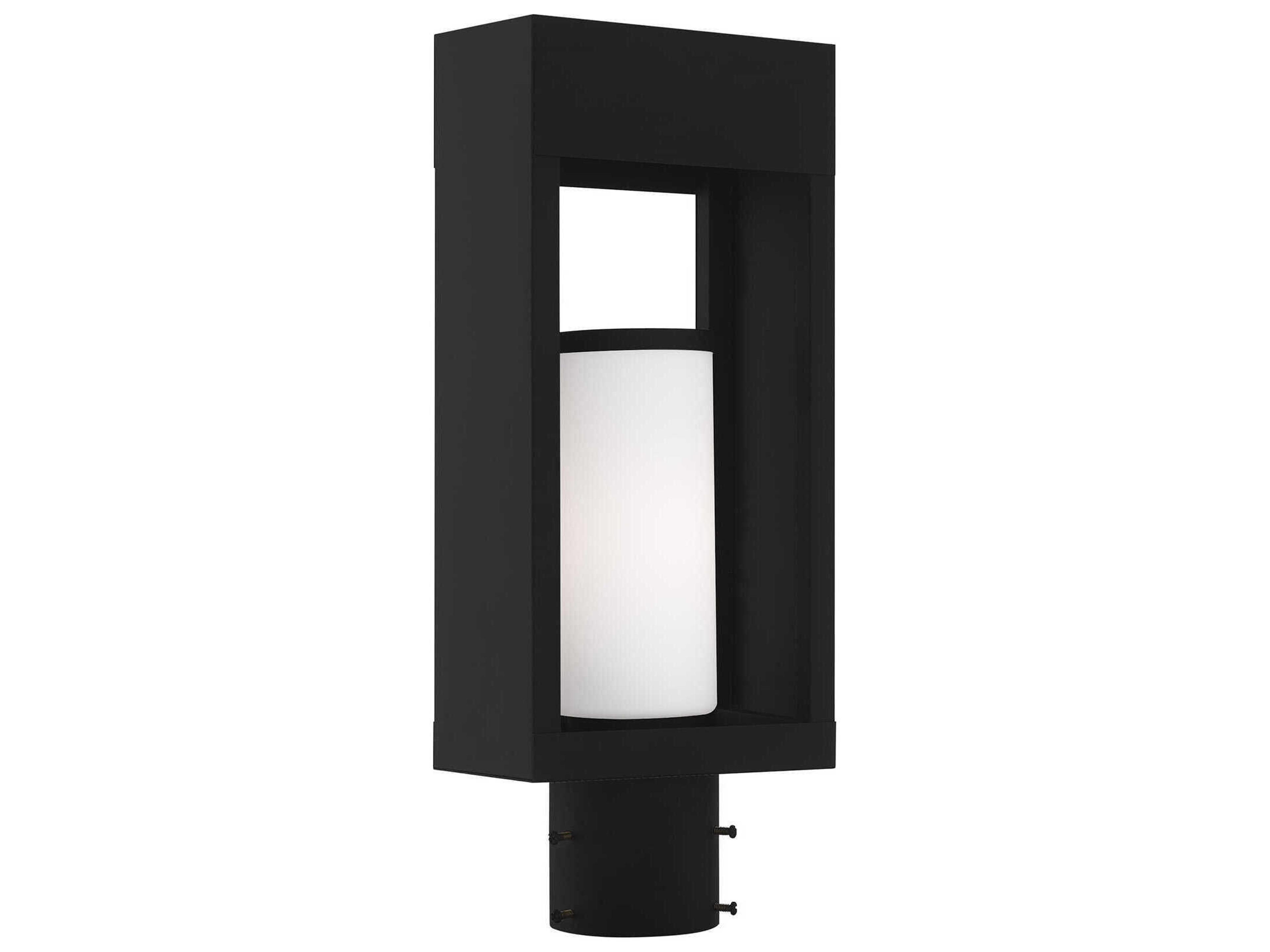Bleecker Black 1-light Outdoor Post Light