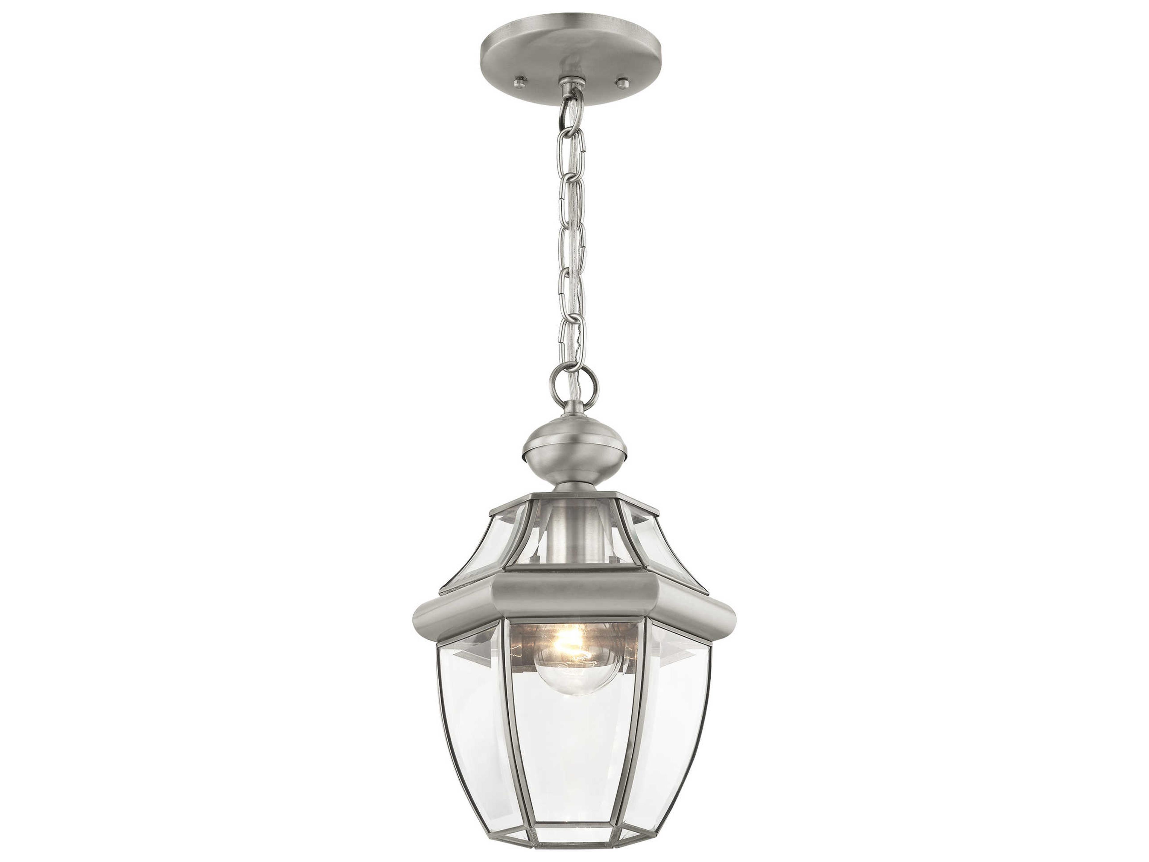 Livex Lighting Monterey Brushed Nickel Outdoor Hanging Light