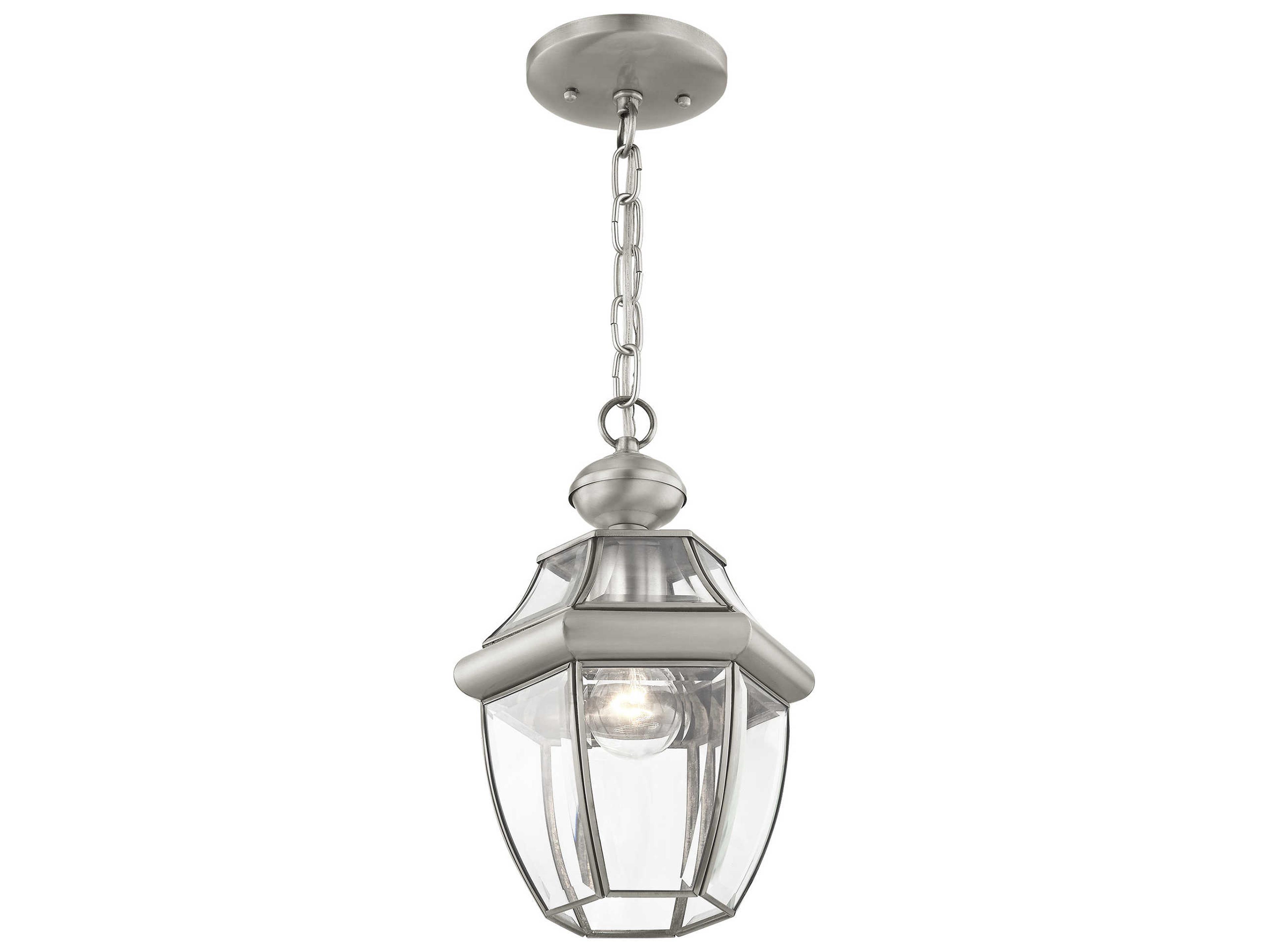 Livex Lighting Monterey Brushed Nickel Outdoor Hanging Light