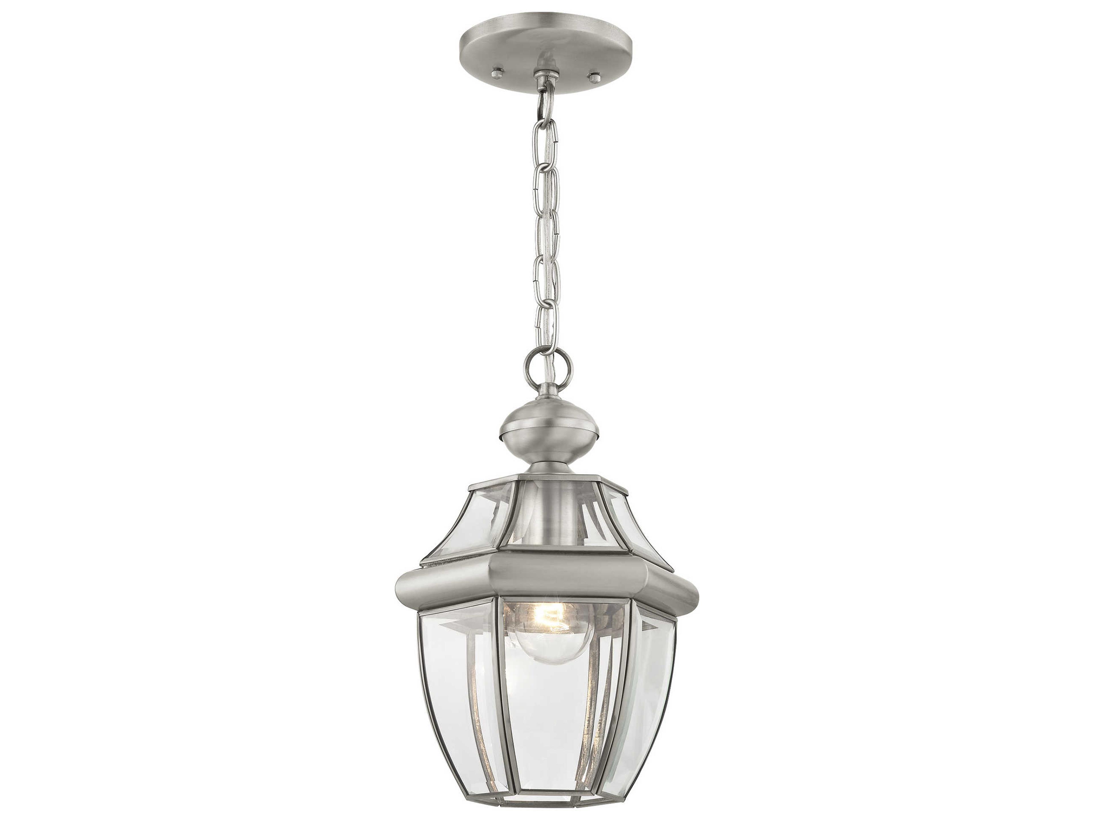 Livex Lighting Monterey Brushed Nickel Outdoor Hanging Light