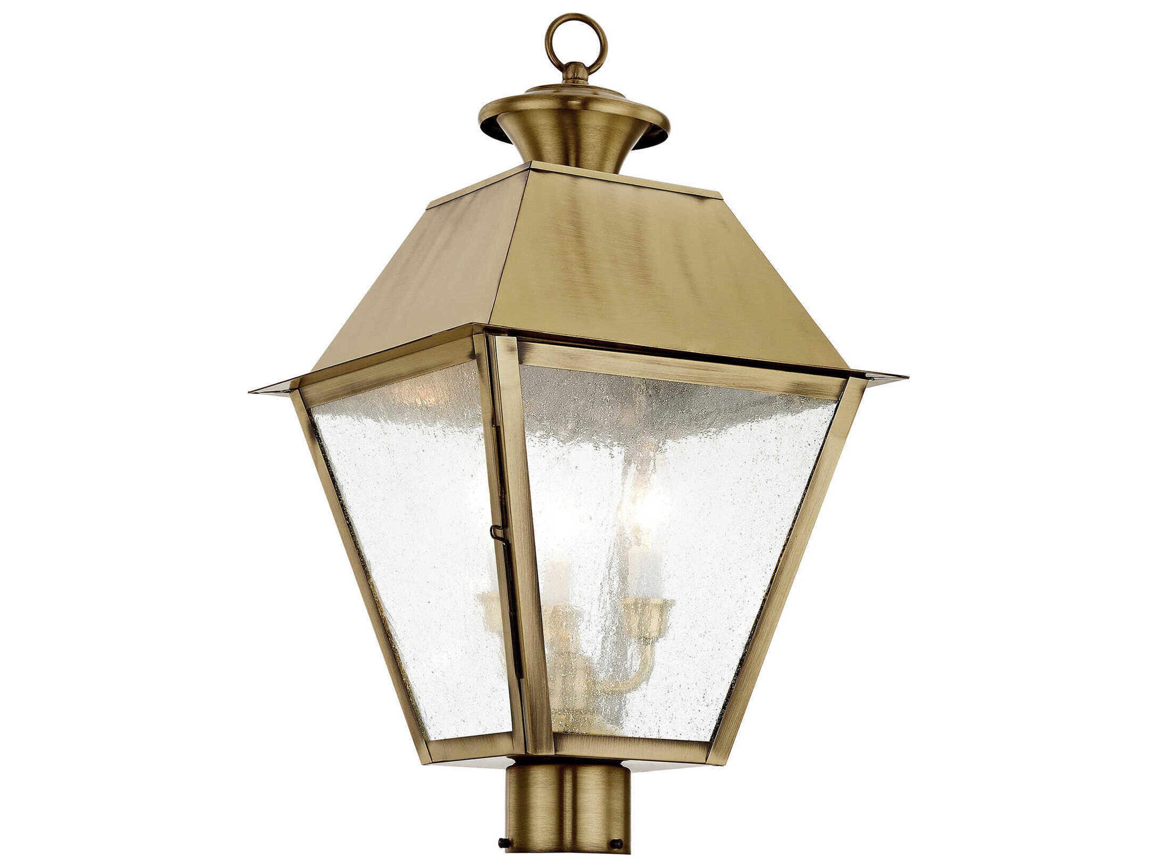 Livex Lighting Mansfield 3 - Light Outdoor Post Light