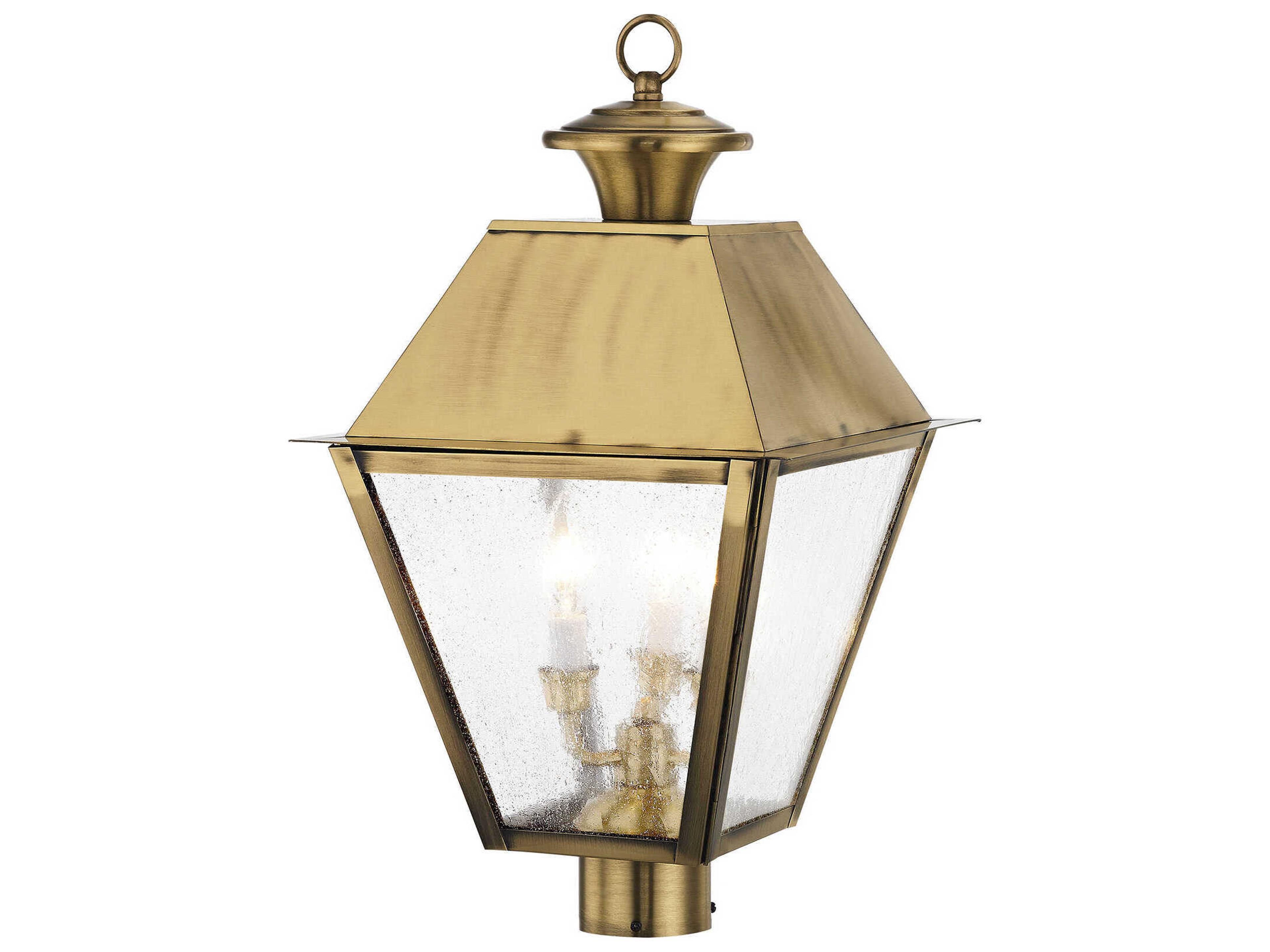 Livex Lighting Mansfield 3 - Light Outdoor Post Light