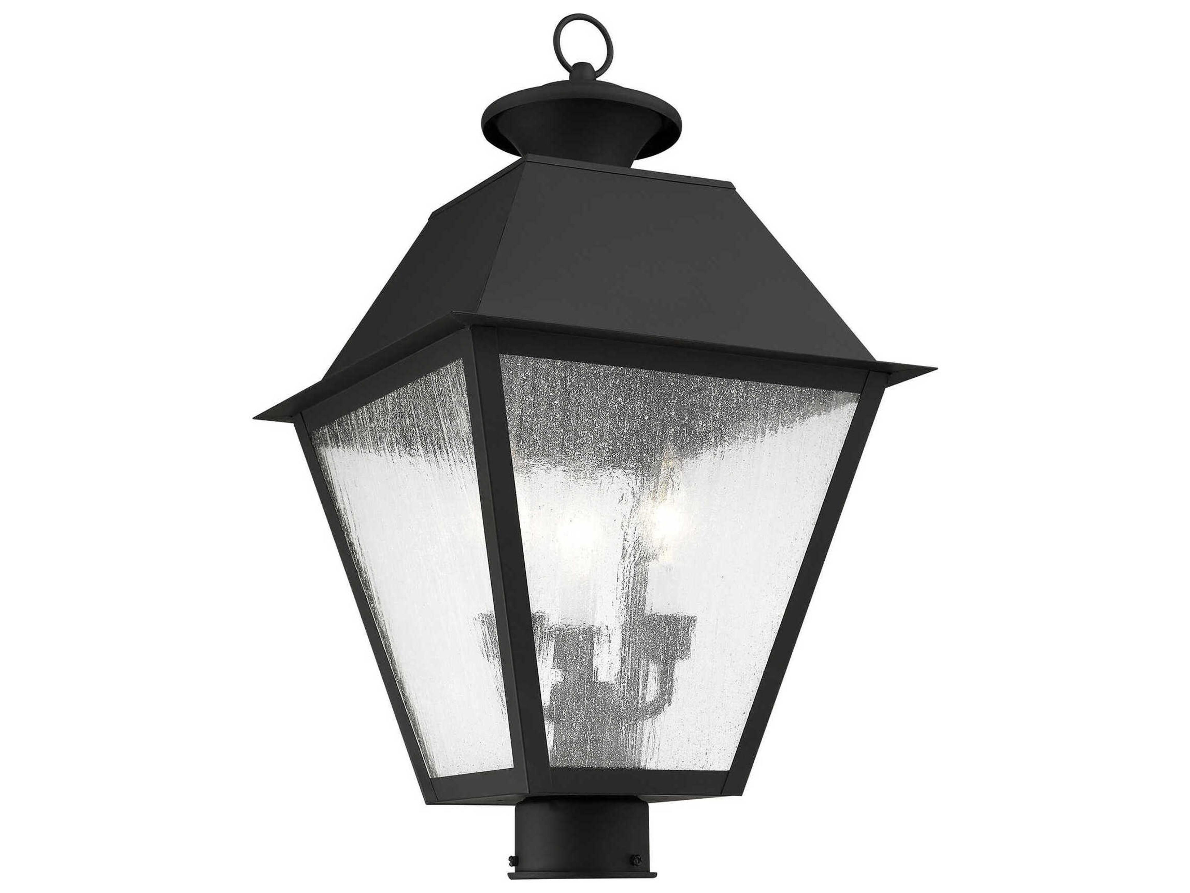 Livex Lighting Mansfield 3 - Light Outdoor Post Light