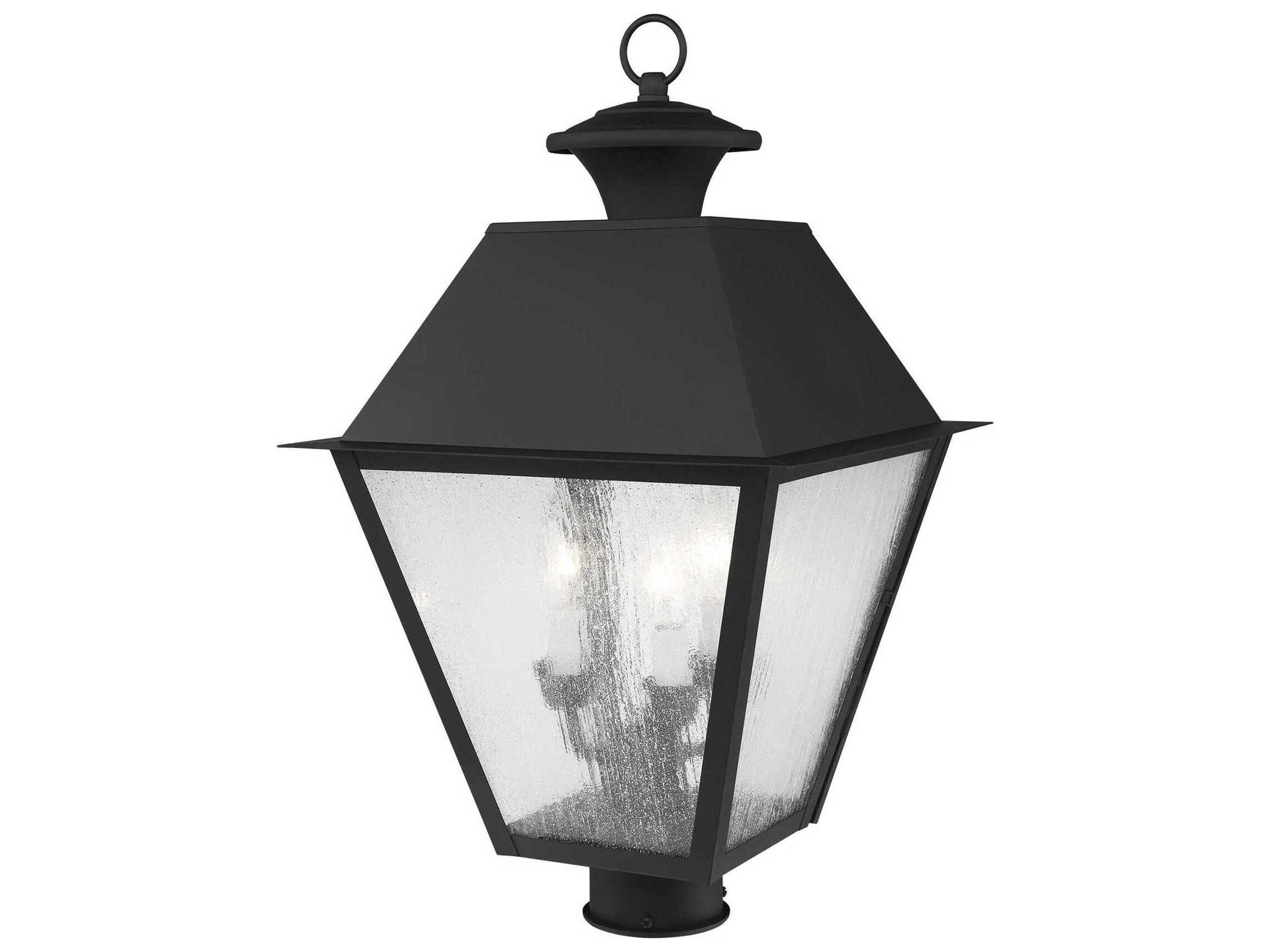 Livex Lighting Mansfield 3 - Light Outdoor Post Light