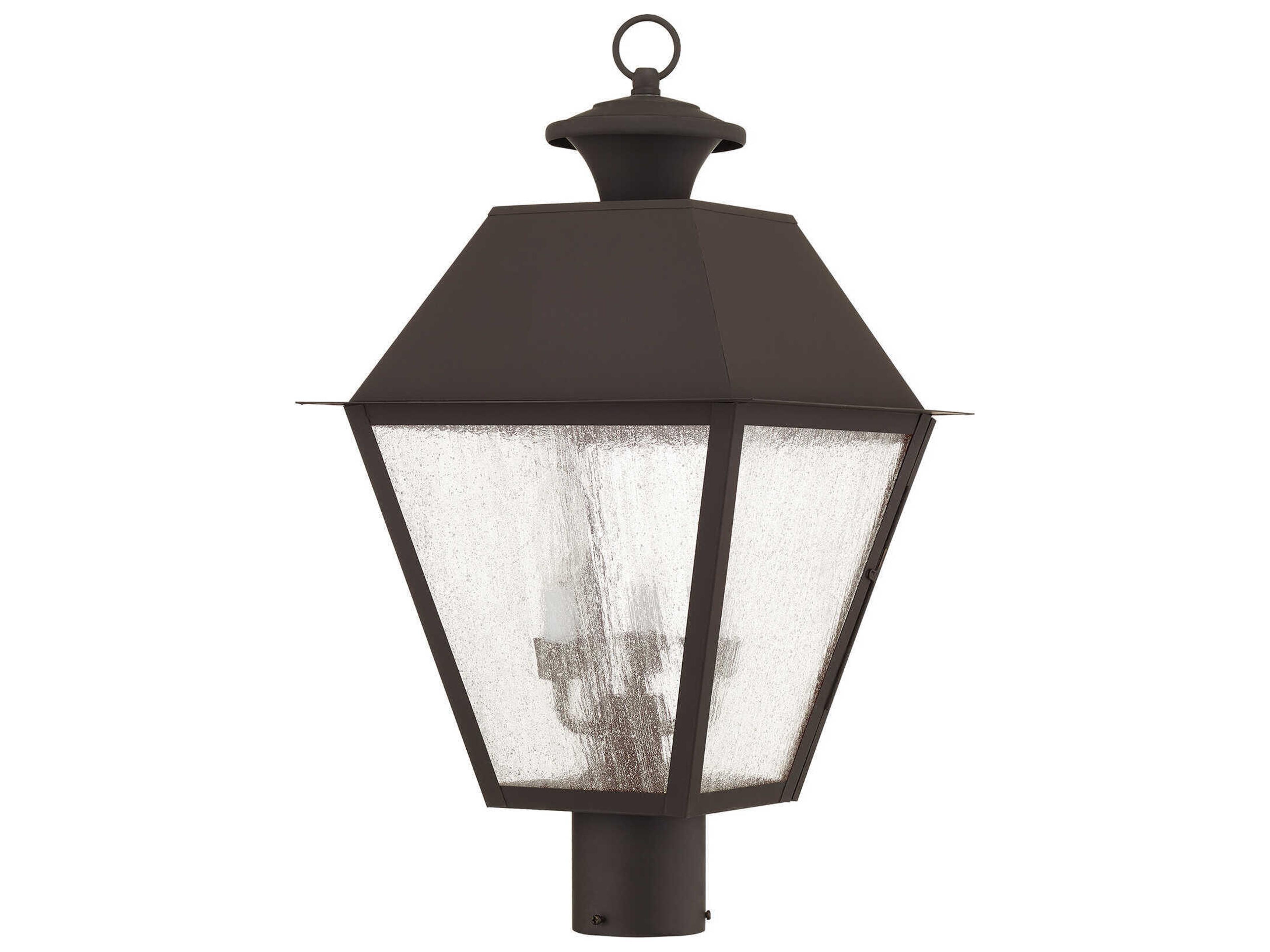 Livex Lighting Mansfield 3 - Light Outdoor Post Light