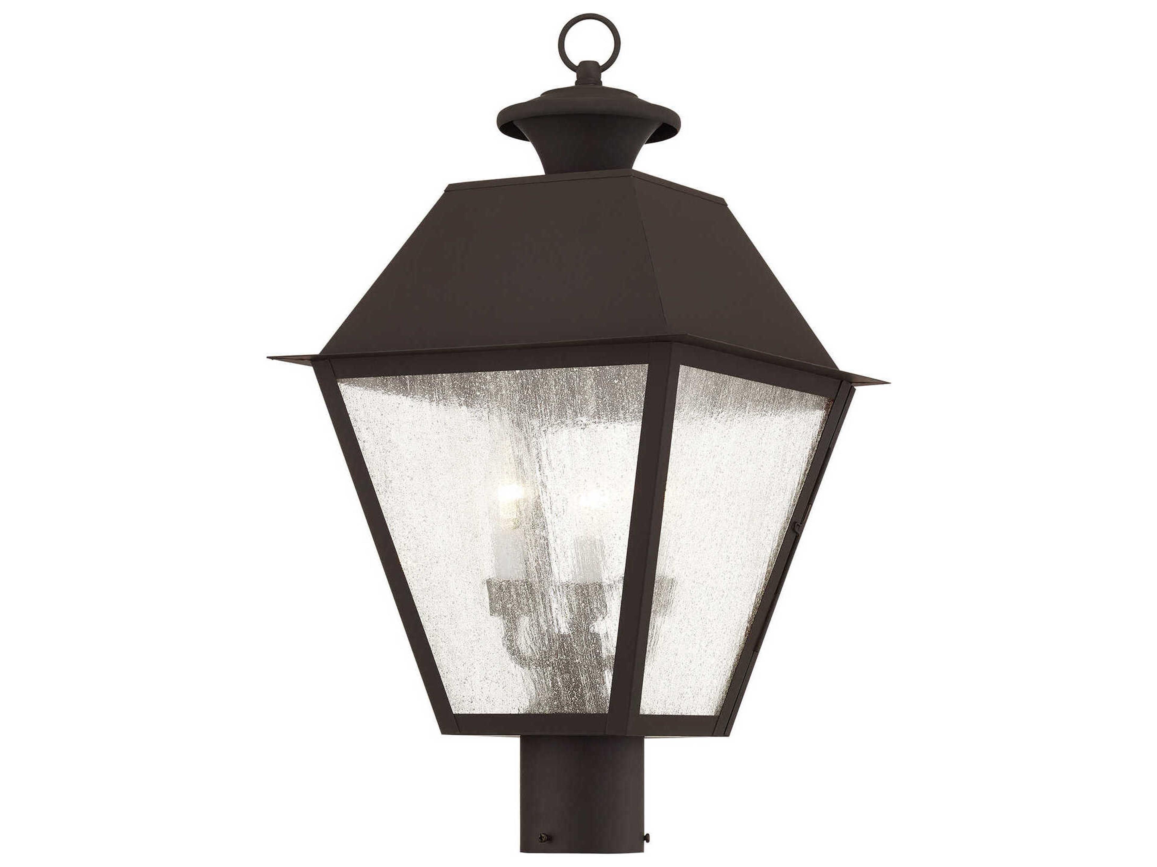 Livex Lighting Mansfield 3 - Light Outdoor Post Light