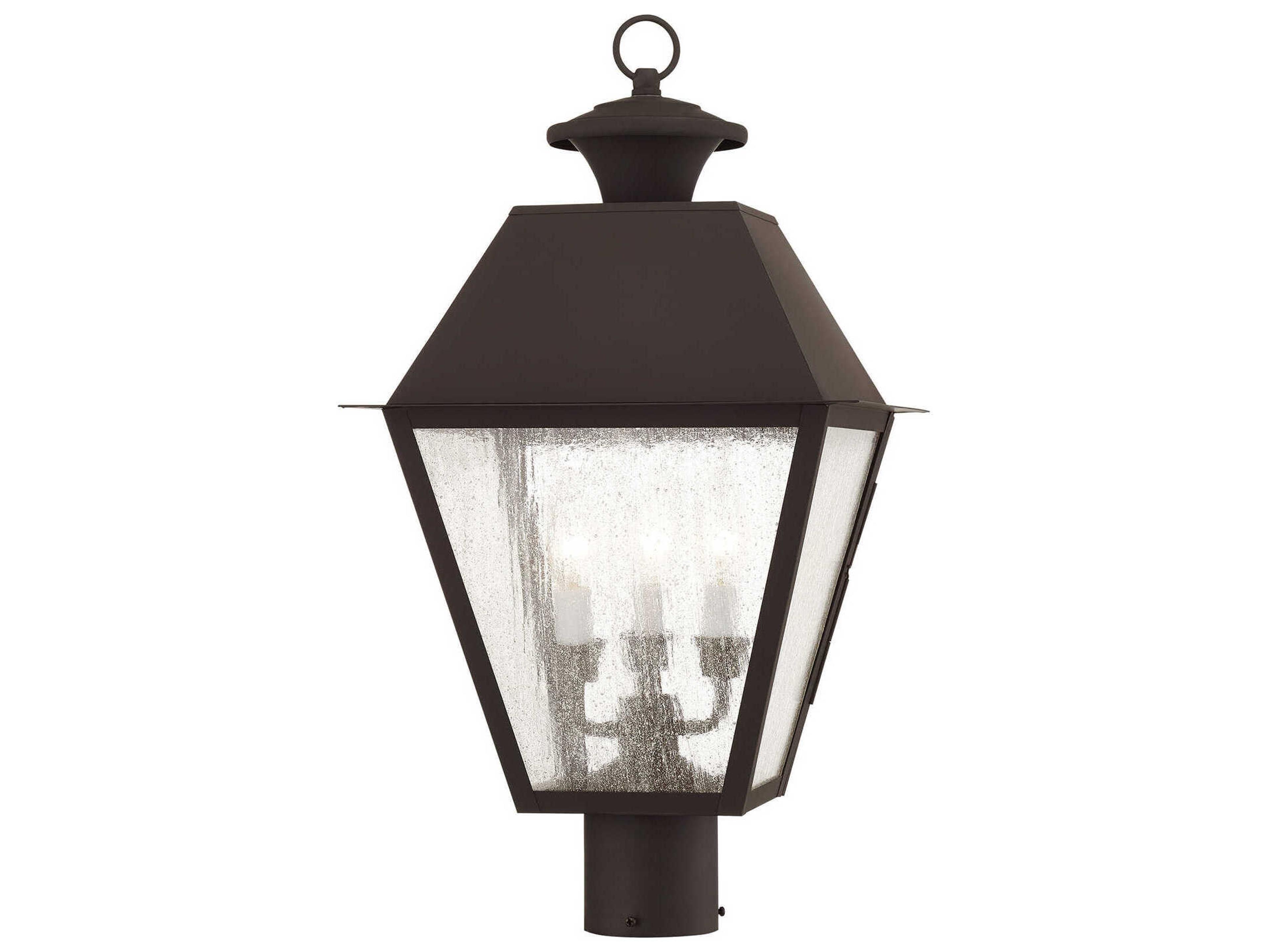 Livex Lighting Mansfield 3 - Light Outdoor Post Light