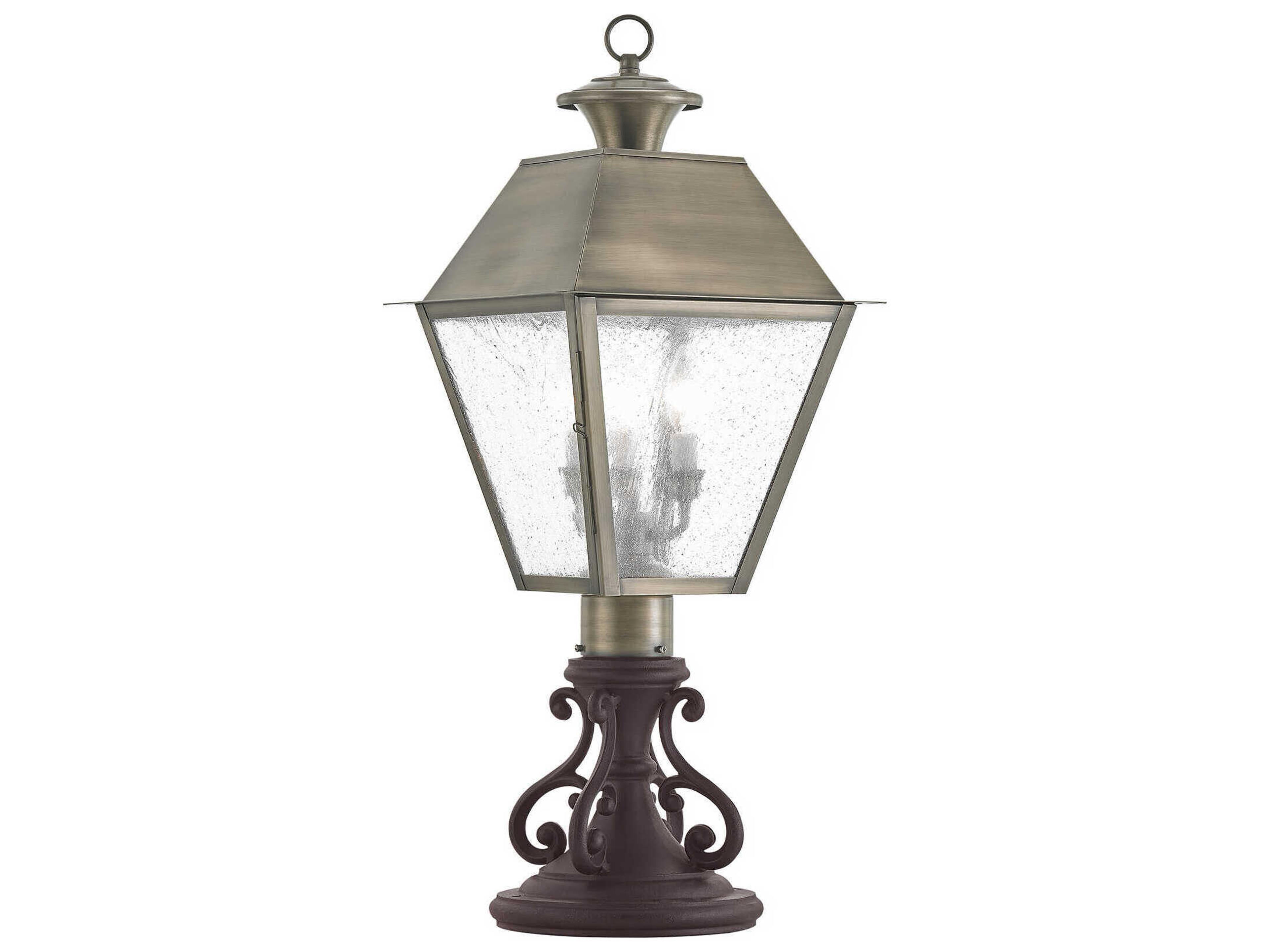 Livex Lighting Mansfield 3 - Light Outdoor Post Light