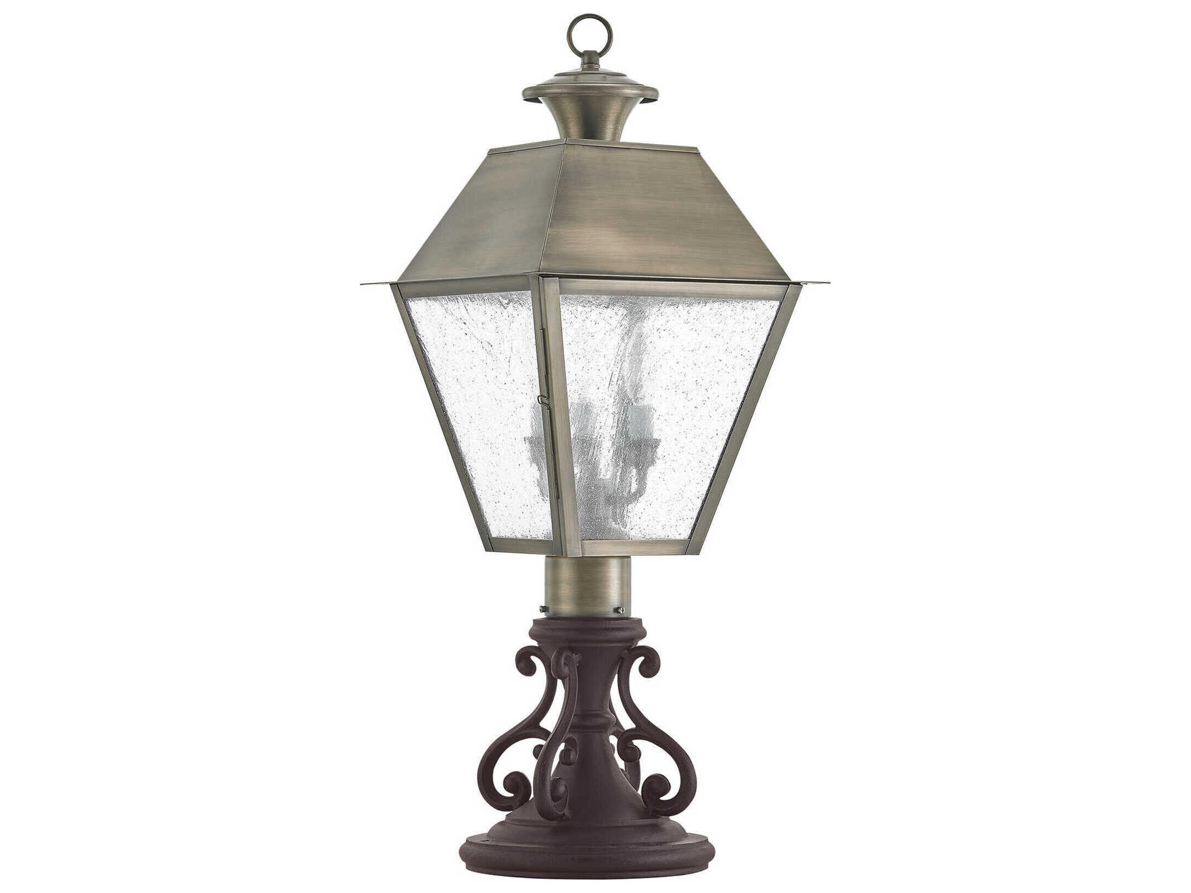 Livex Lighting Mansfield 3 - Light Outdoor Post Light
