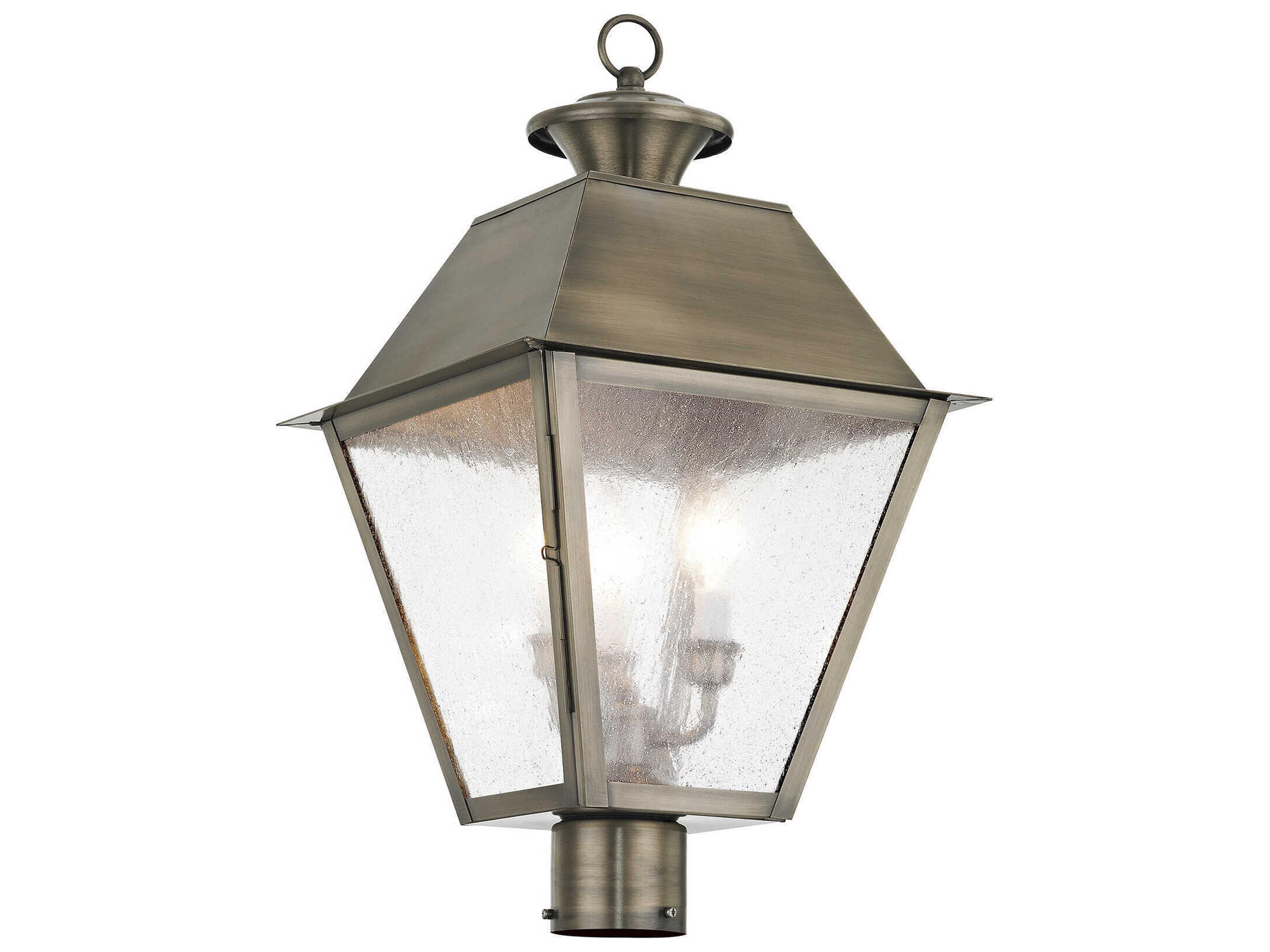 Livex Lighting Mansfield 3 - Light Outdoor Post Light