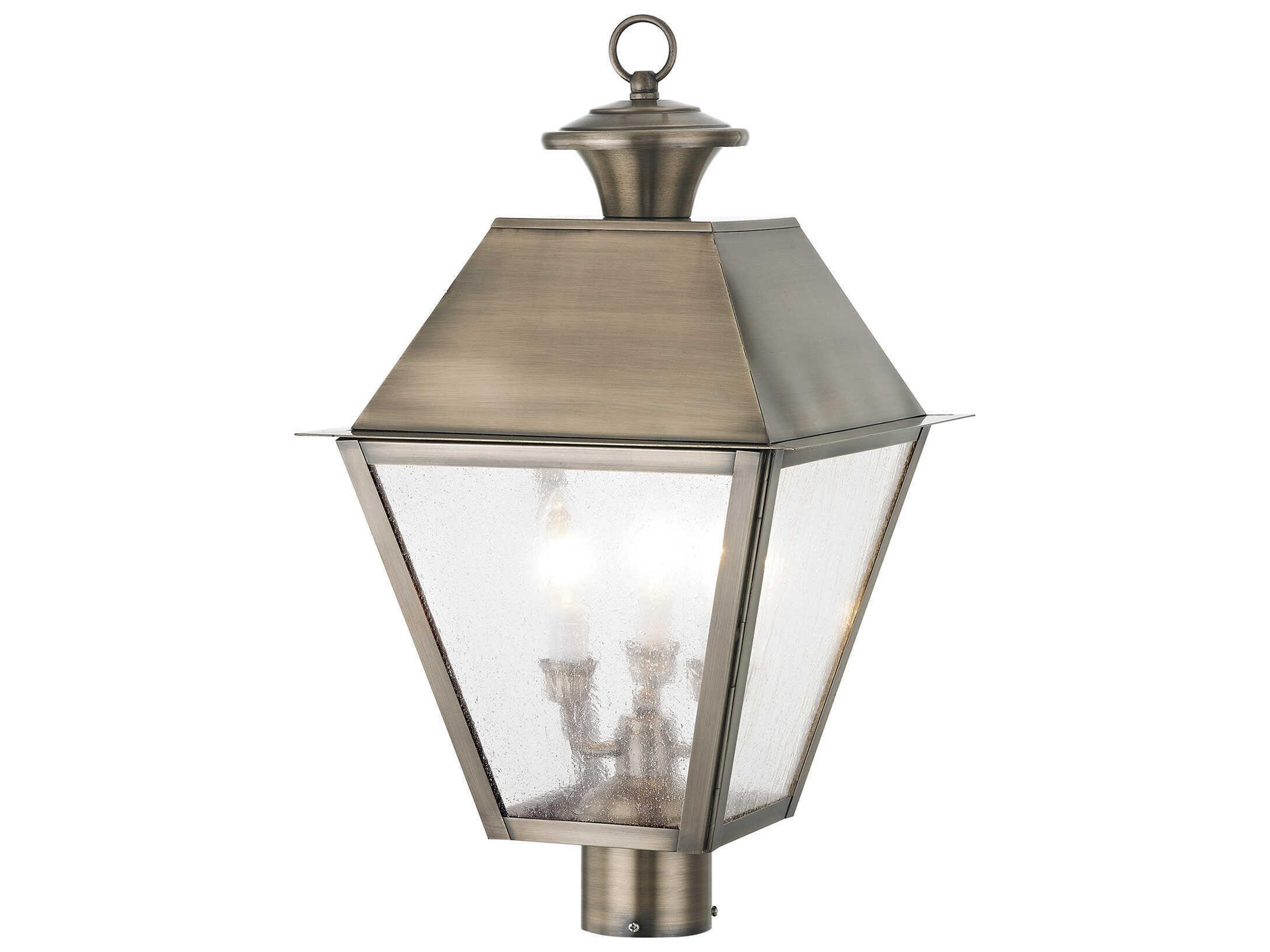 Livex Lighting Mansfield 3 - Light Outdoor Post Light