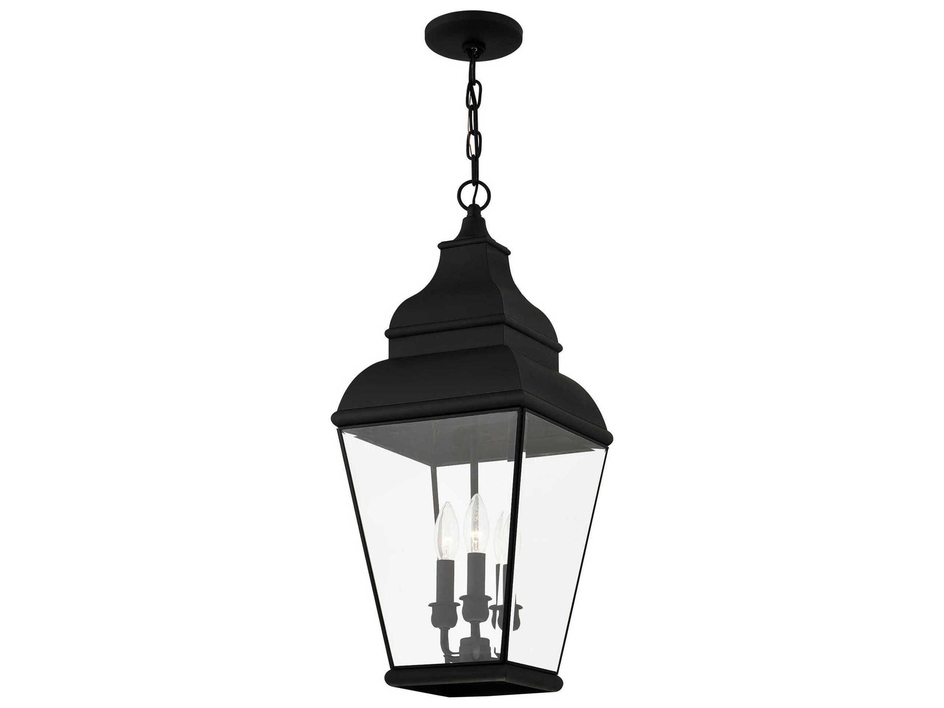 Livex Lighting Exeter 3 - Light Outdoor Hanging Light