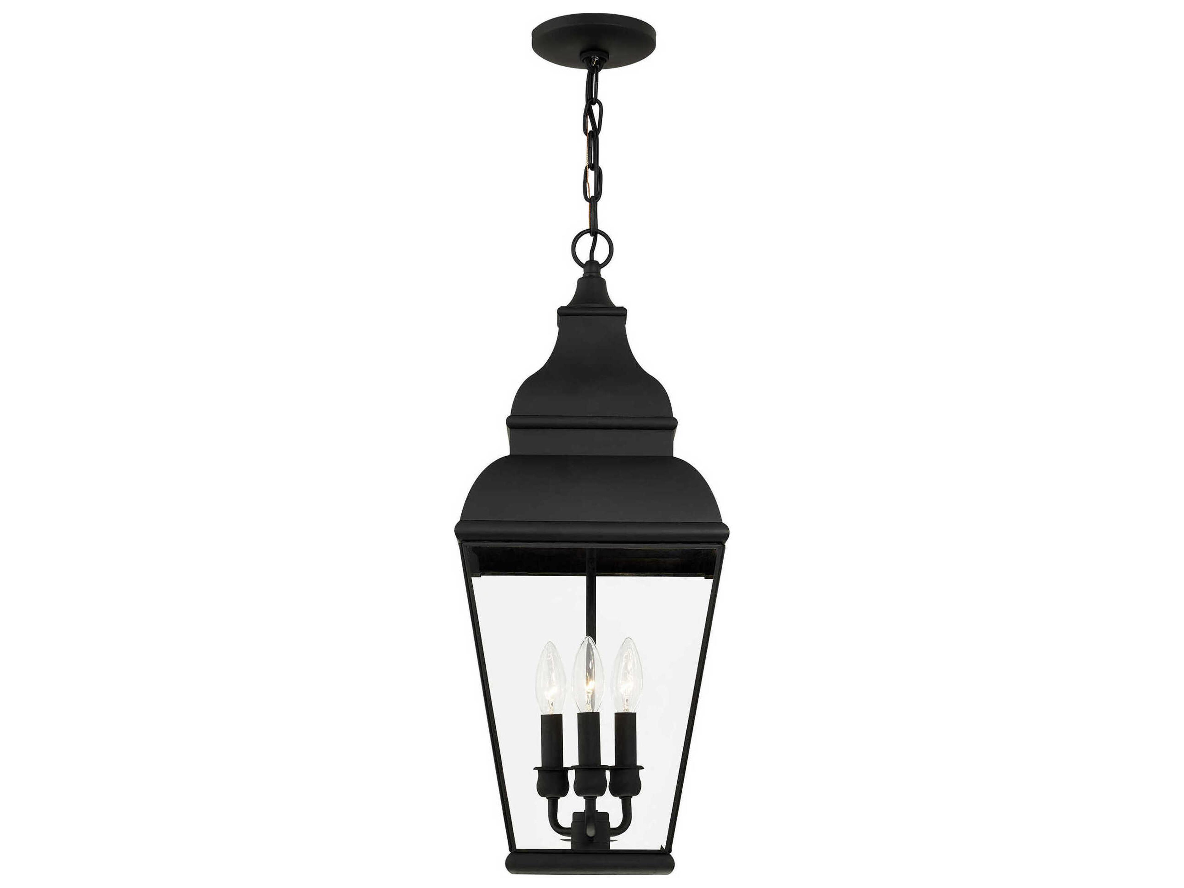Livex Lighting Exeter 3 - Light Outdoor Hanging Light