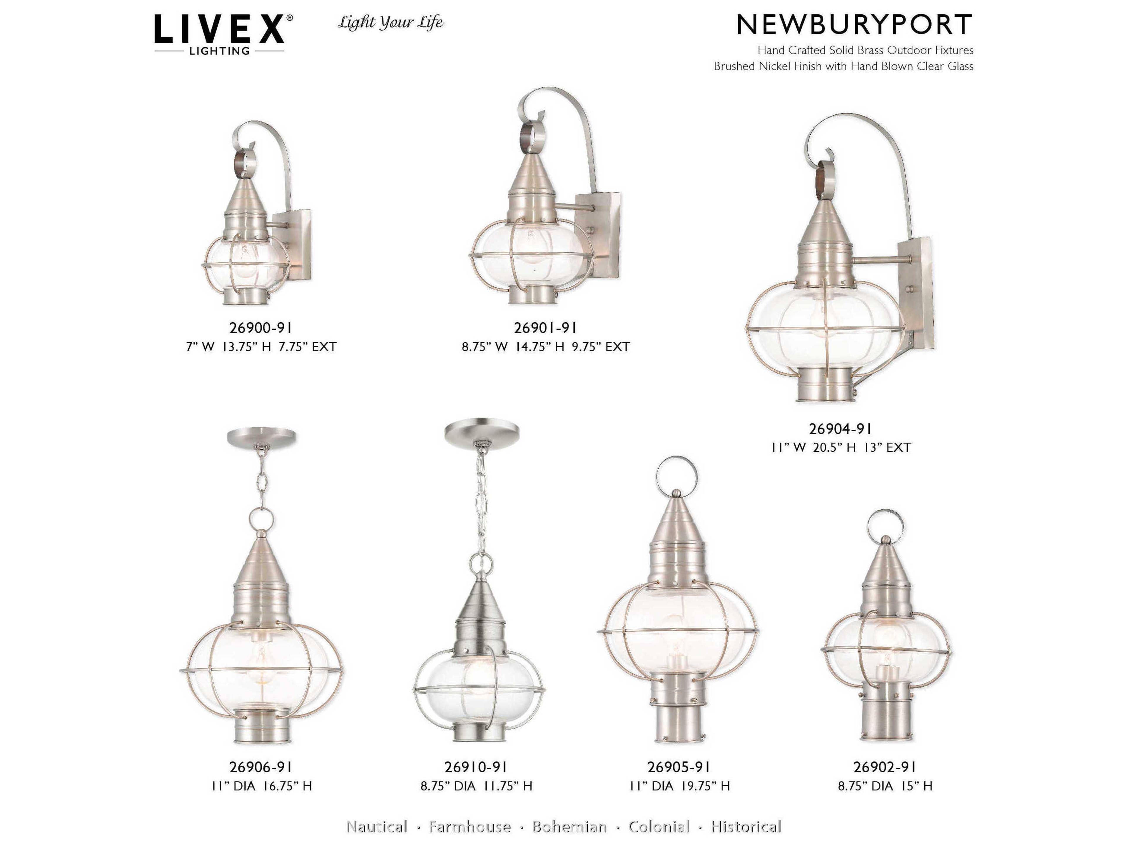Livex Lighting Newburyport 1 - Light Outdoor Post Light