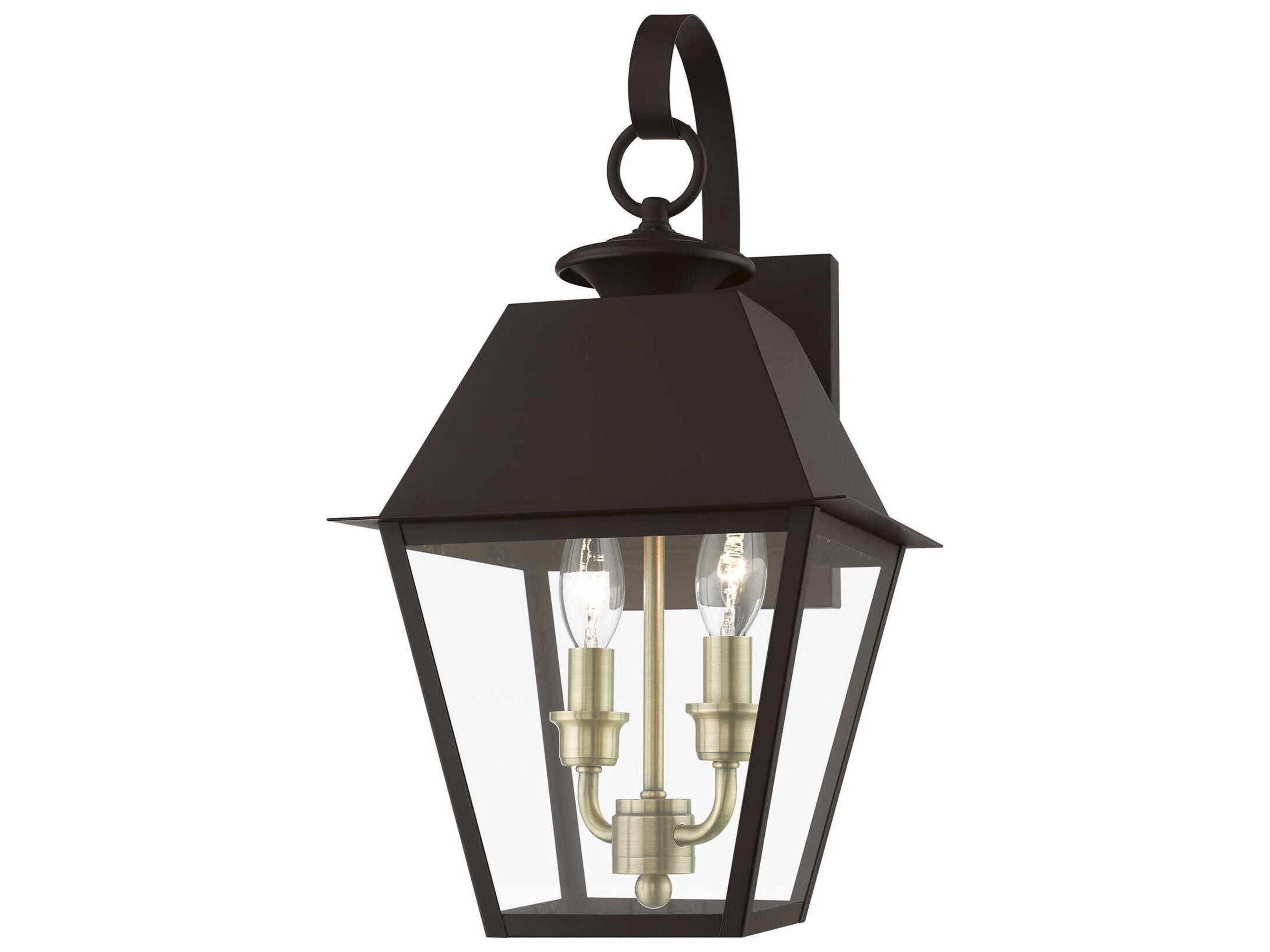 Livex Lighting Wentworth Finish Cluster 2 - Light Outdoor Wall Light