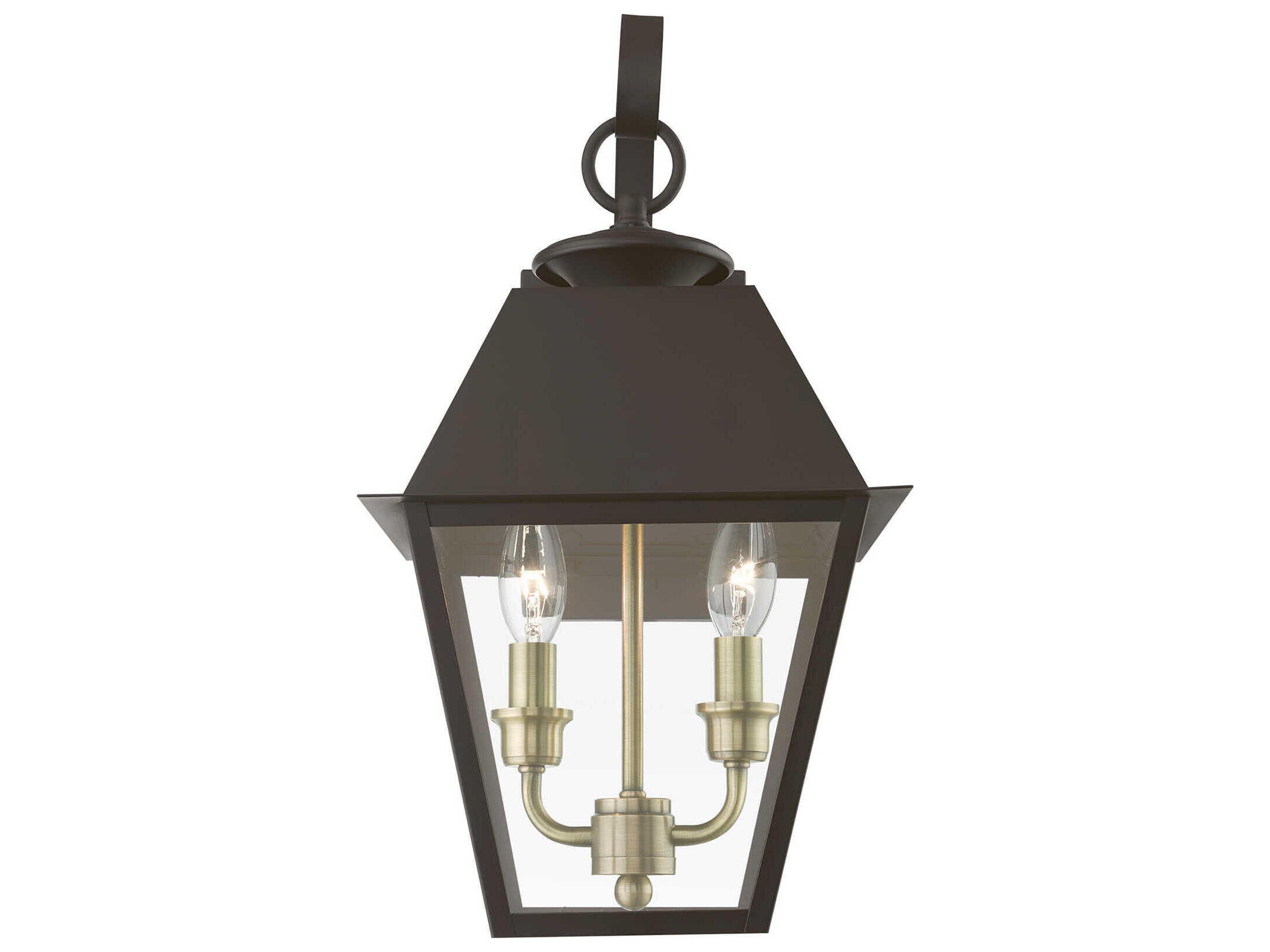 Livex Lighting Wentworth Finish Cluster 2 - Light Outdoor Wall Light