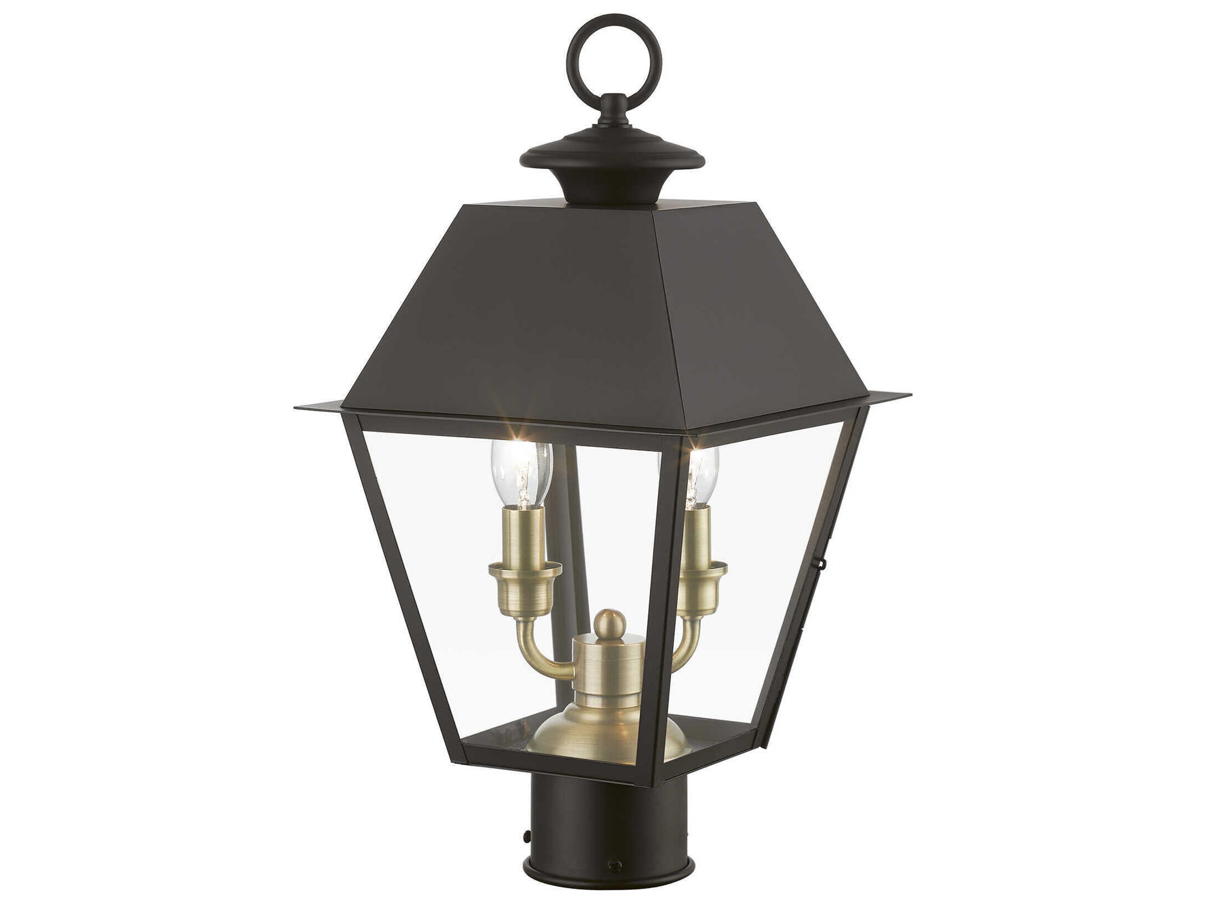 Livex Lighting Wentworth Finish Cluster 2 - Light Outdoor Post Light
