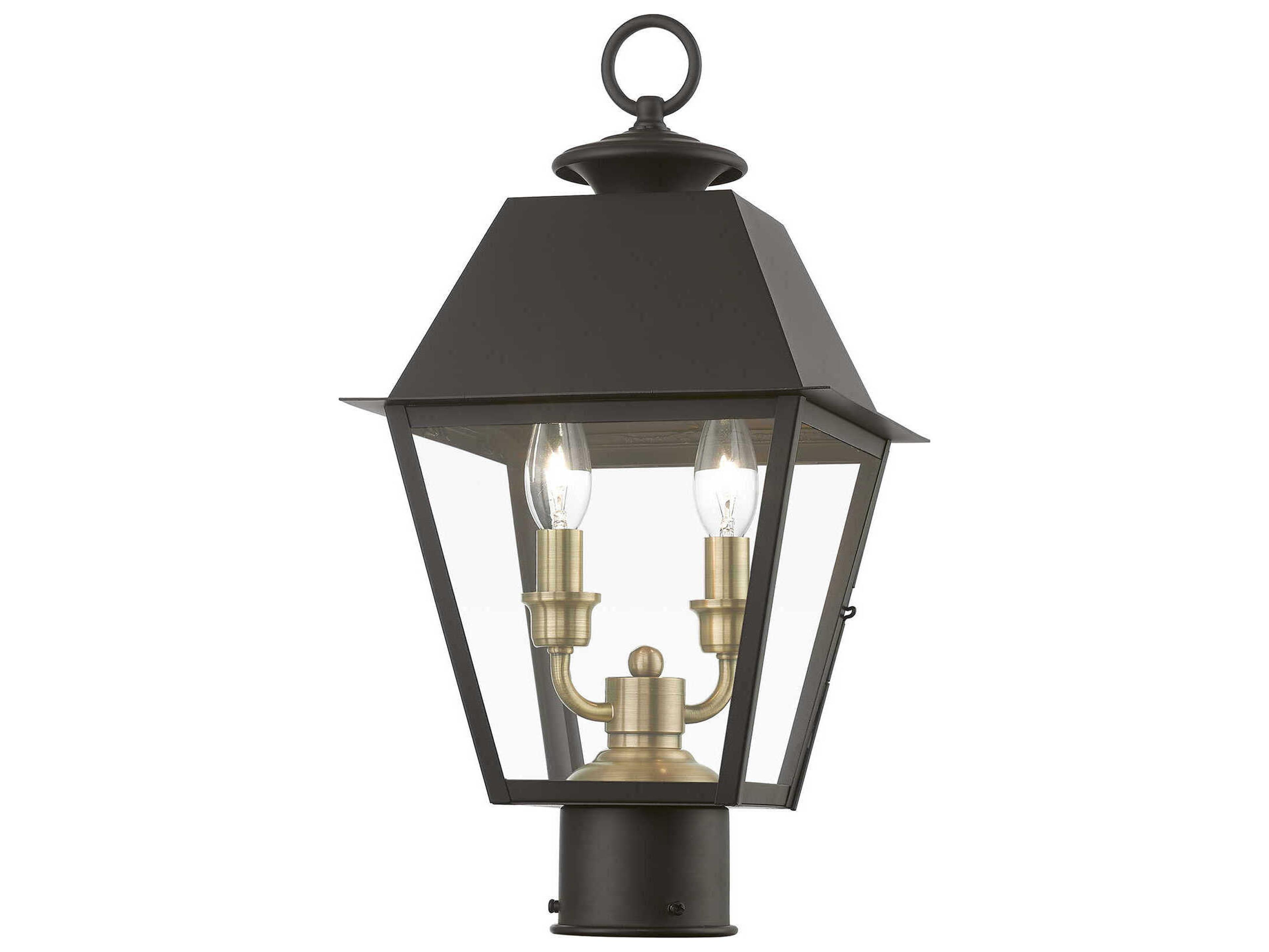 Livex Lighting Wentworth Finish Cluster 2 - Light Outdoor Post Light